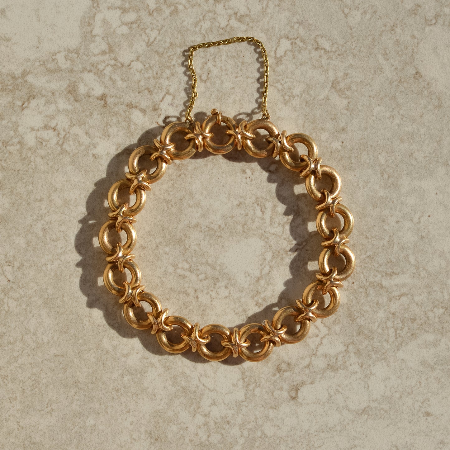 Vintage Round Link Bracelet