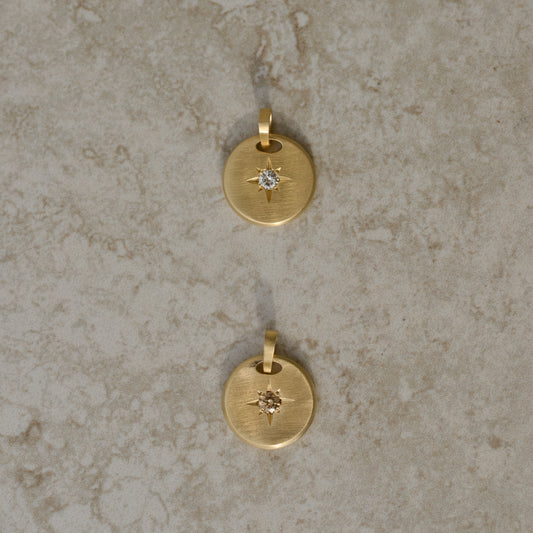 11: Round Star-set charm, diamond