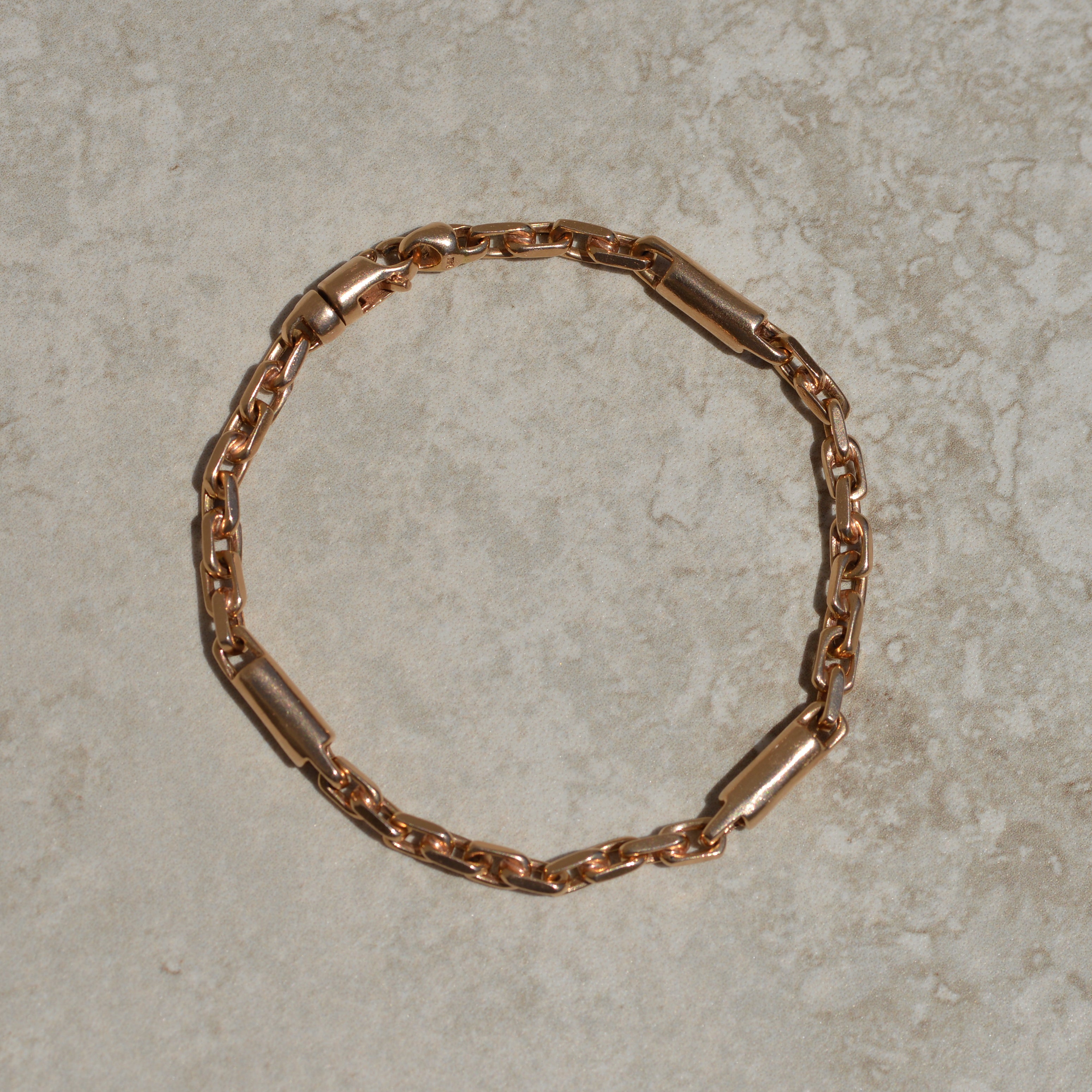 Vintage Rose Gold Chunky Bracelet