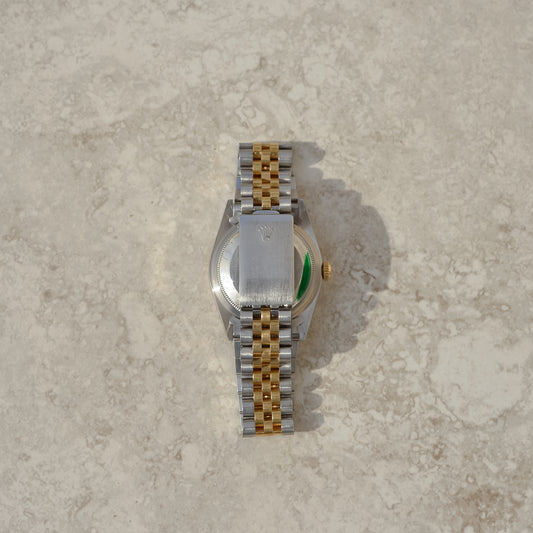 Vintage Rolex Datejust 36, black dial, reference 16233