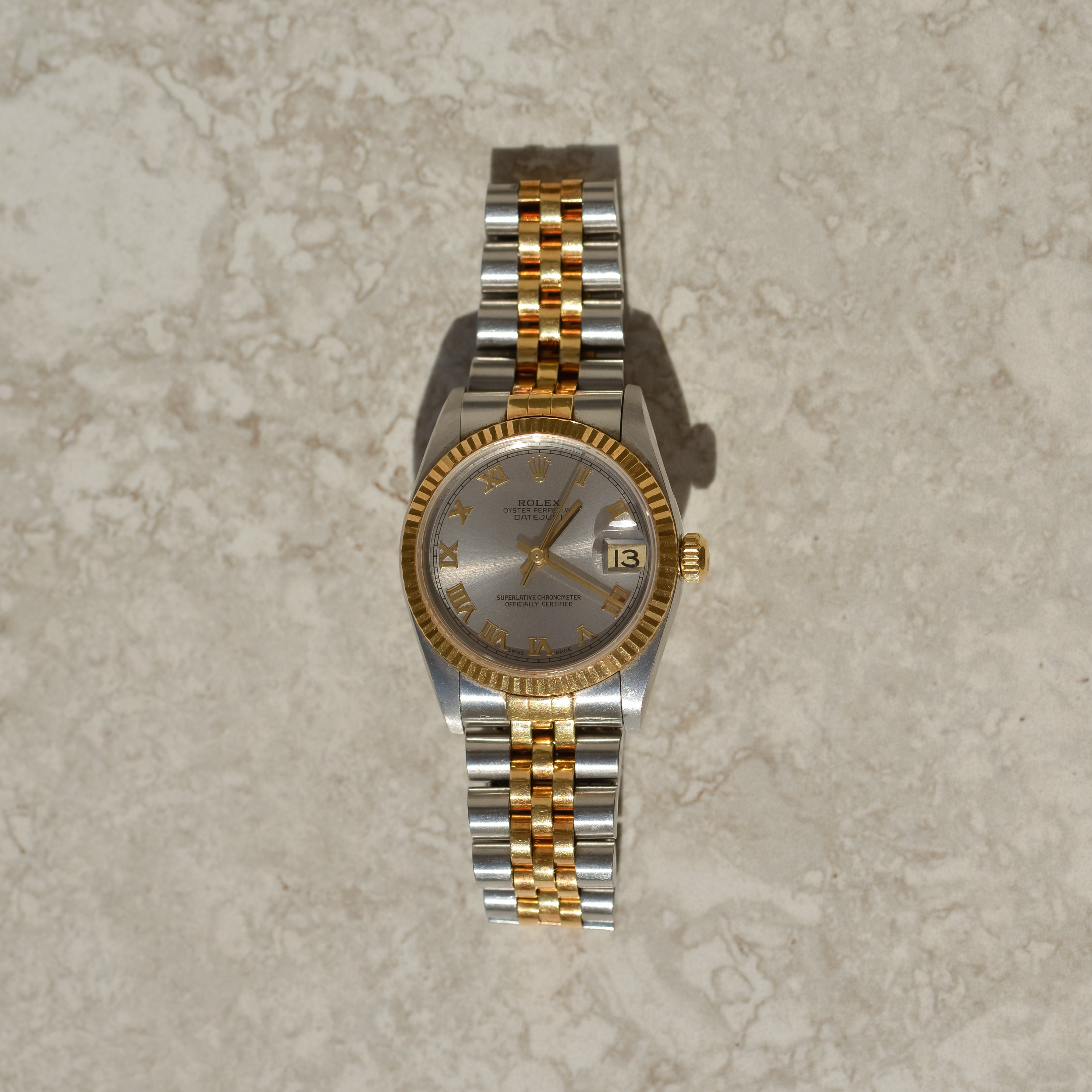 Rolex Datejust 31, silver Roman dial, reference 68273