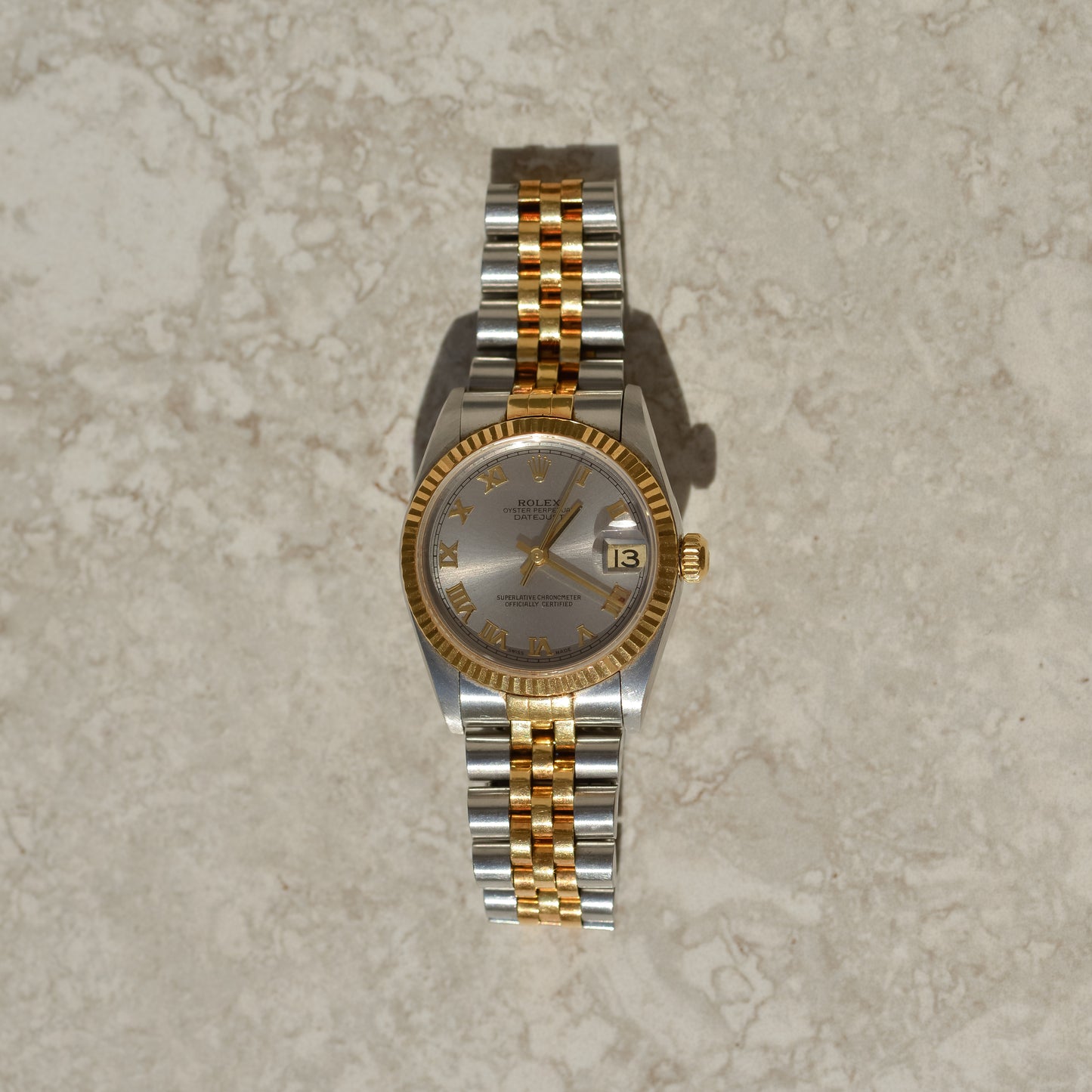 Rolex Datejust 31, silver Roman dial, reference 68273