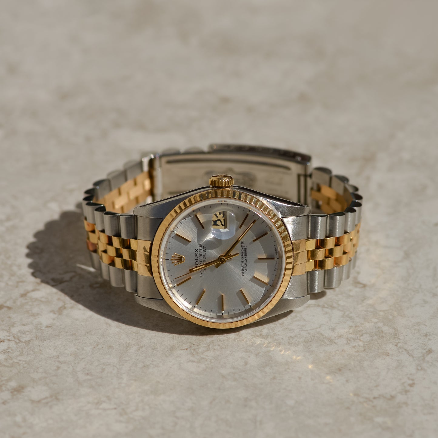 Rolex Datejust 36, silver dial, reference 16233