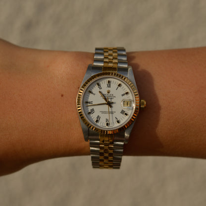 Rolex Datejust 31, white Roman dial, reference 68273