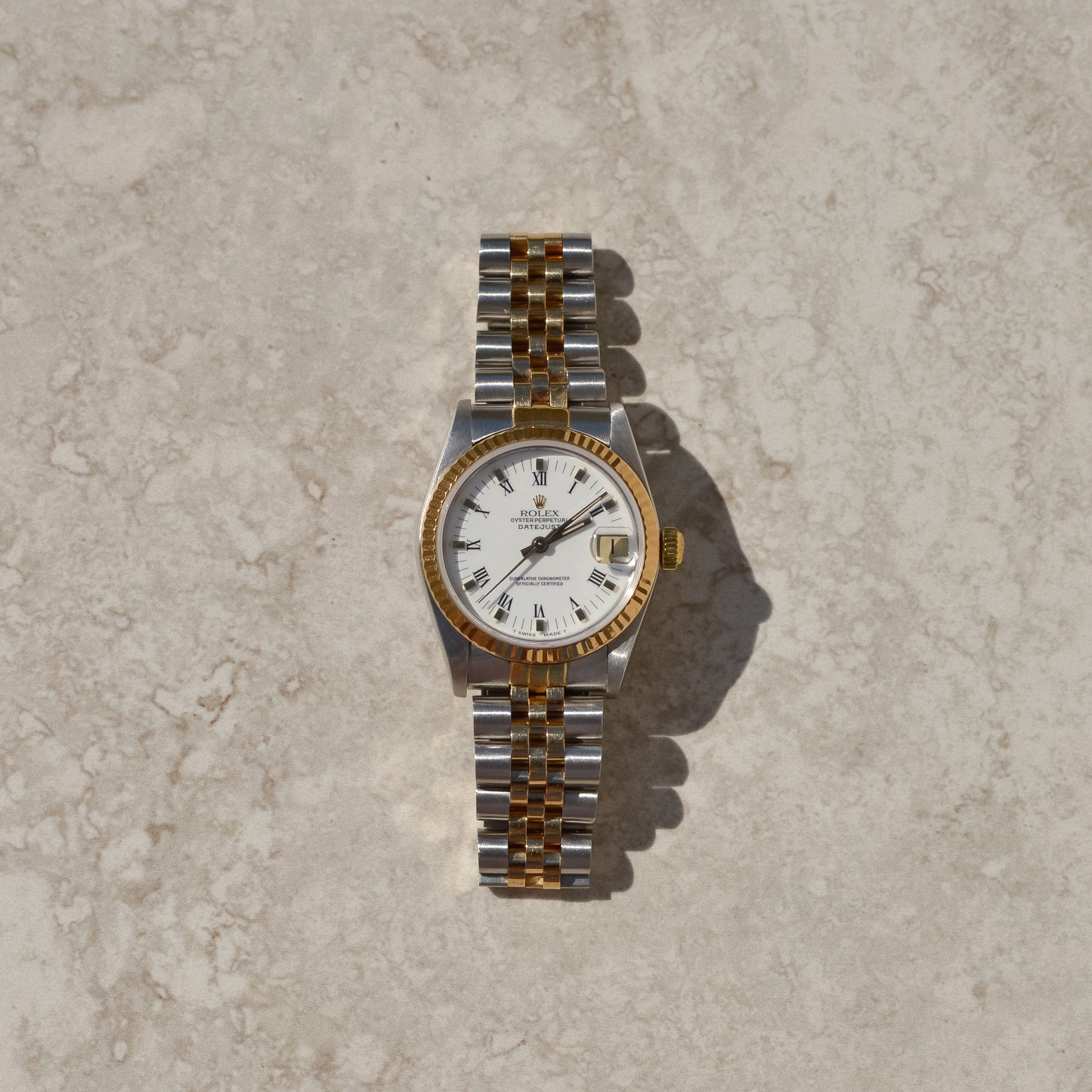 Rolex Datejust 31, white Roman dial, reference 68273