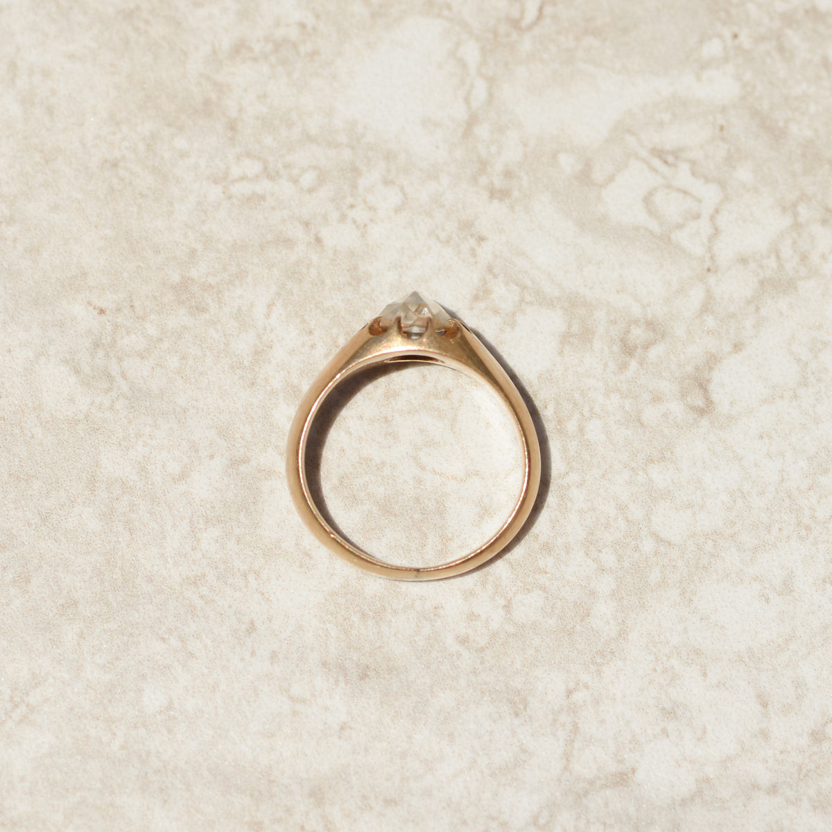 Antique Rose-cut Diamond Buttercup Ring