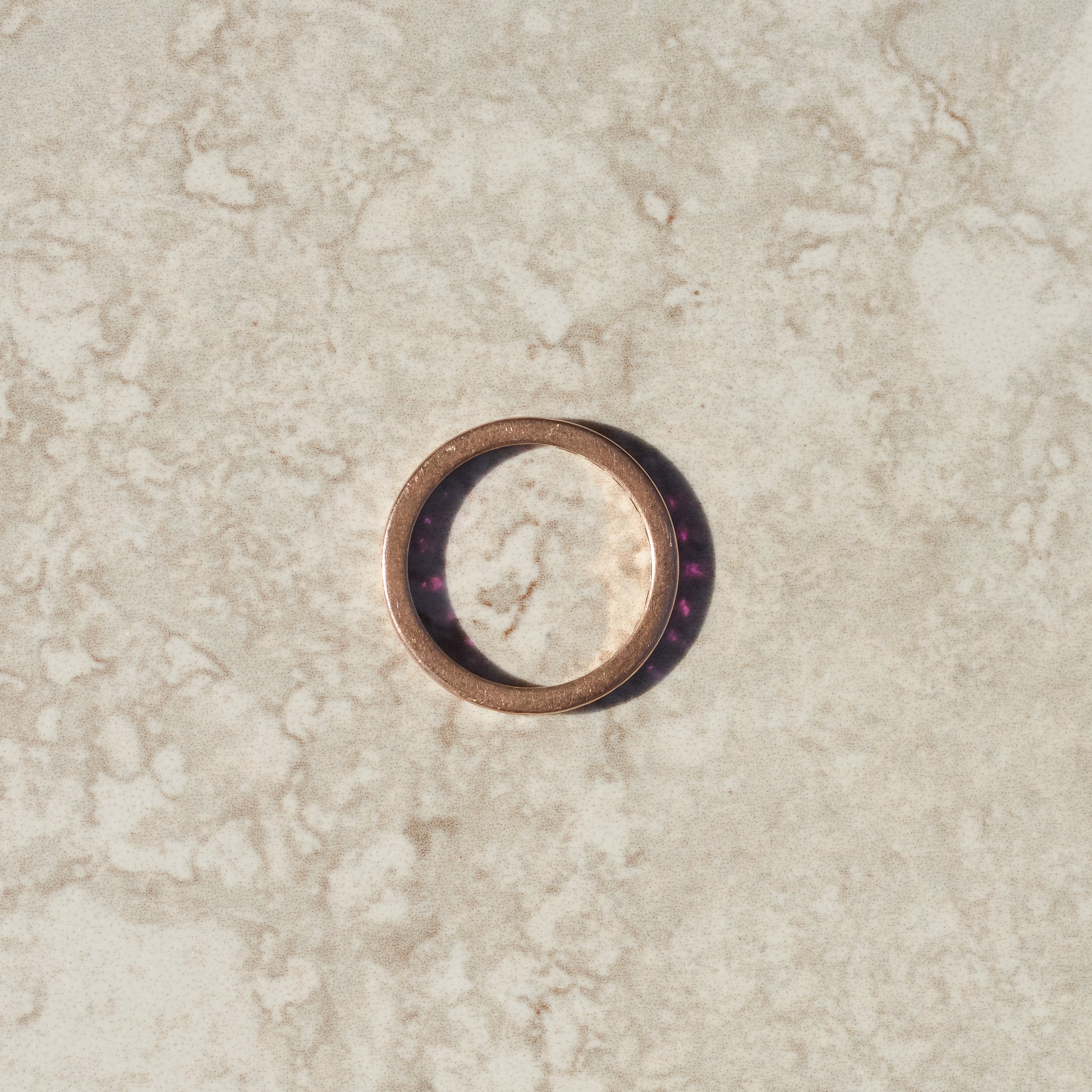 Vintage Channel-set Ruby Eternity Band