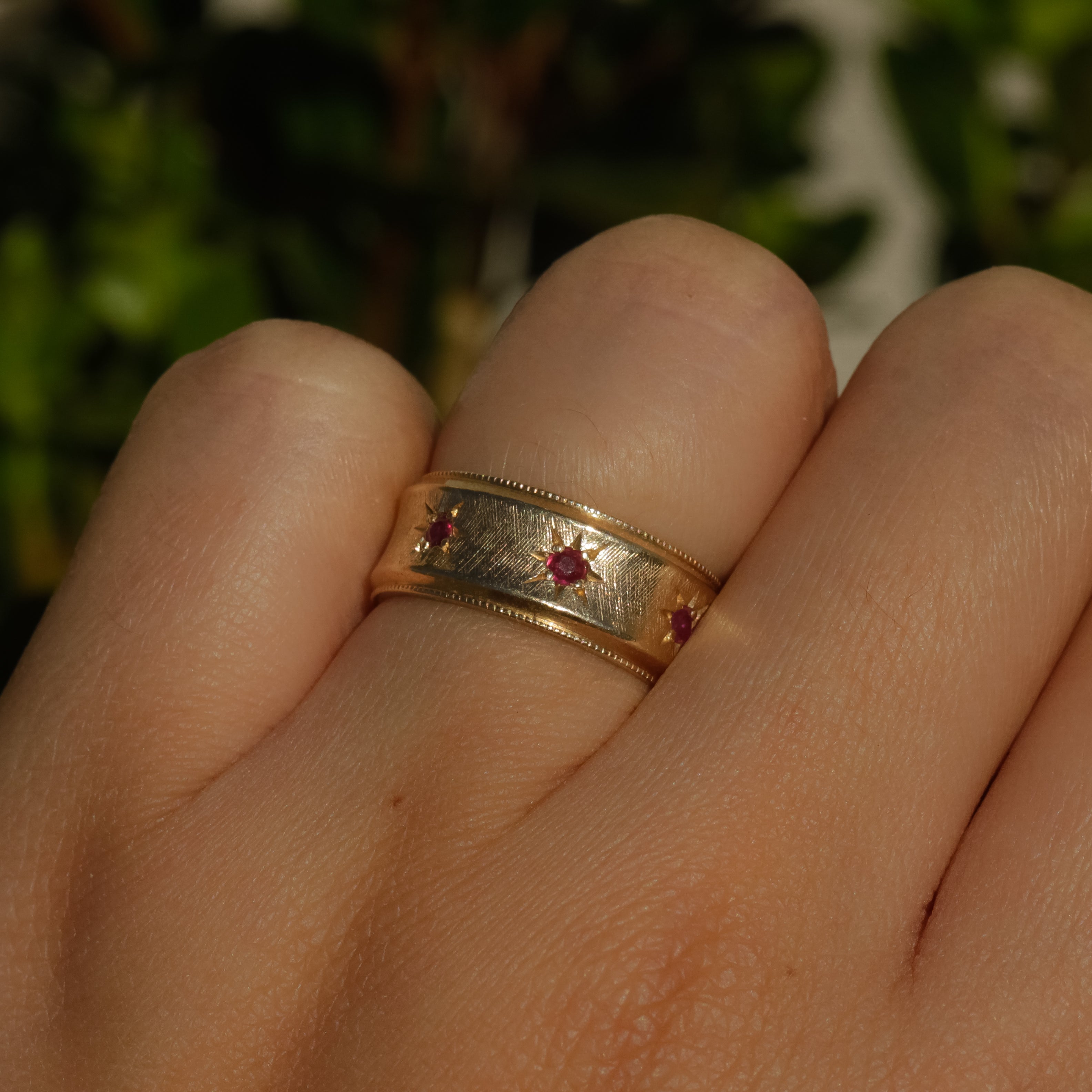 Vintage Star-set Ruby Ring