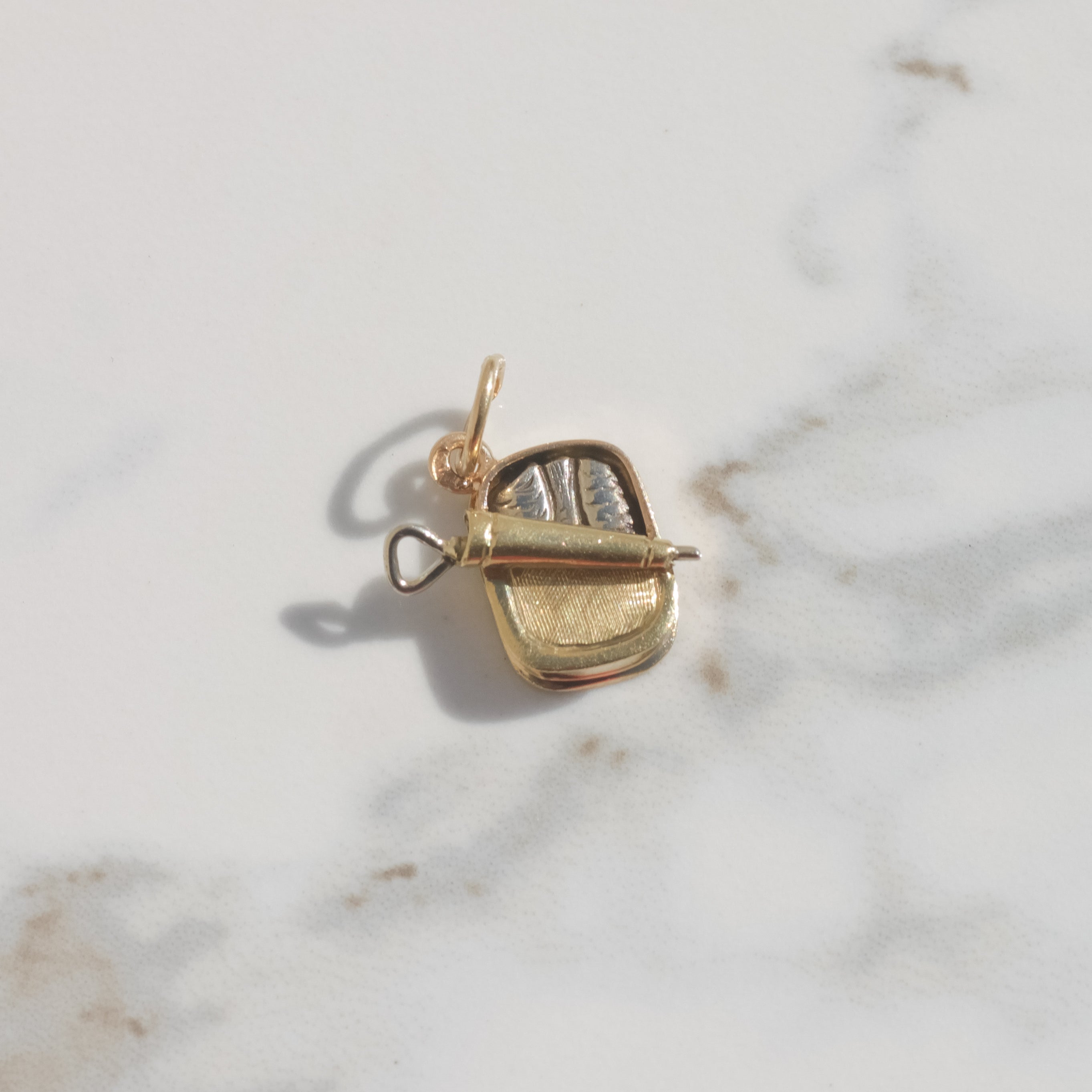 Vintage Sardine Can Charm