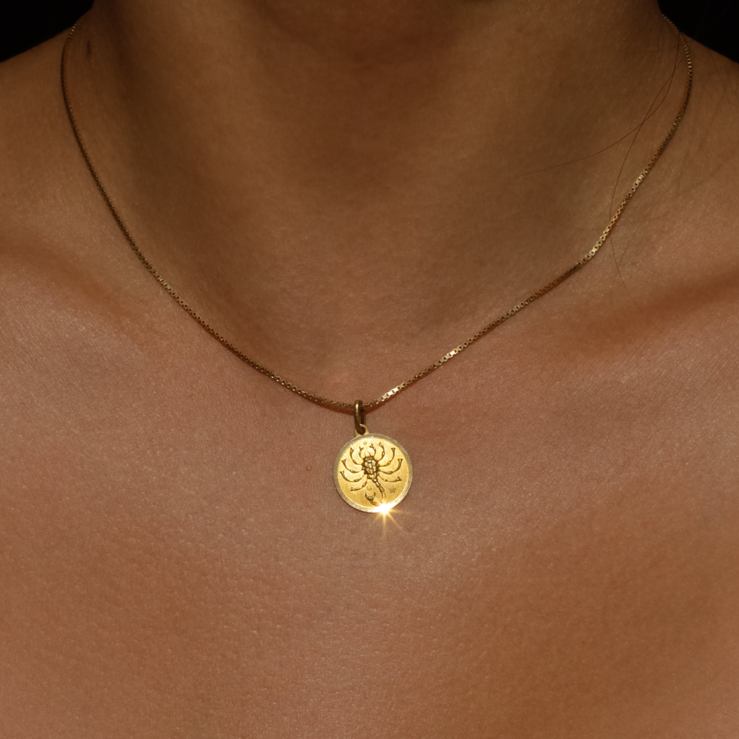Vintage Scorpio Zodiac Charm