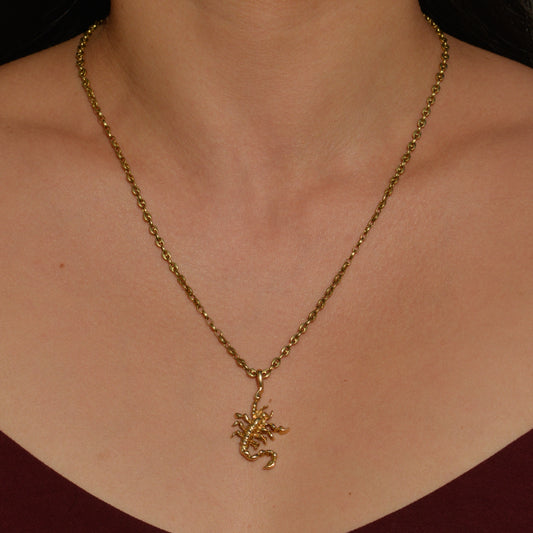 Vintage Scorpio Charm 14k