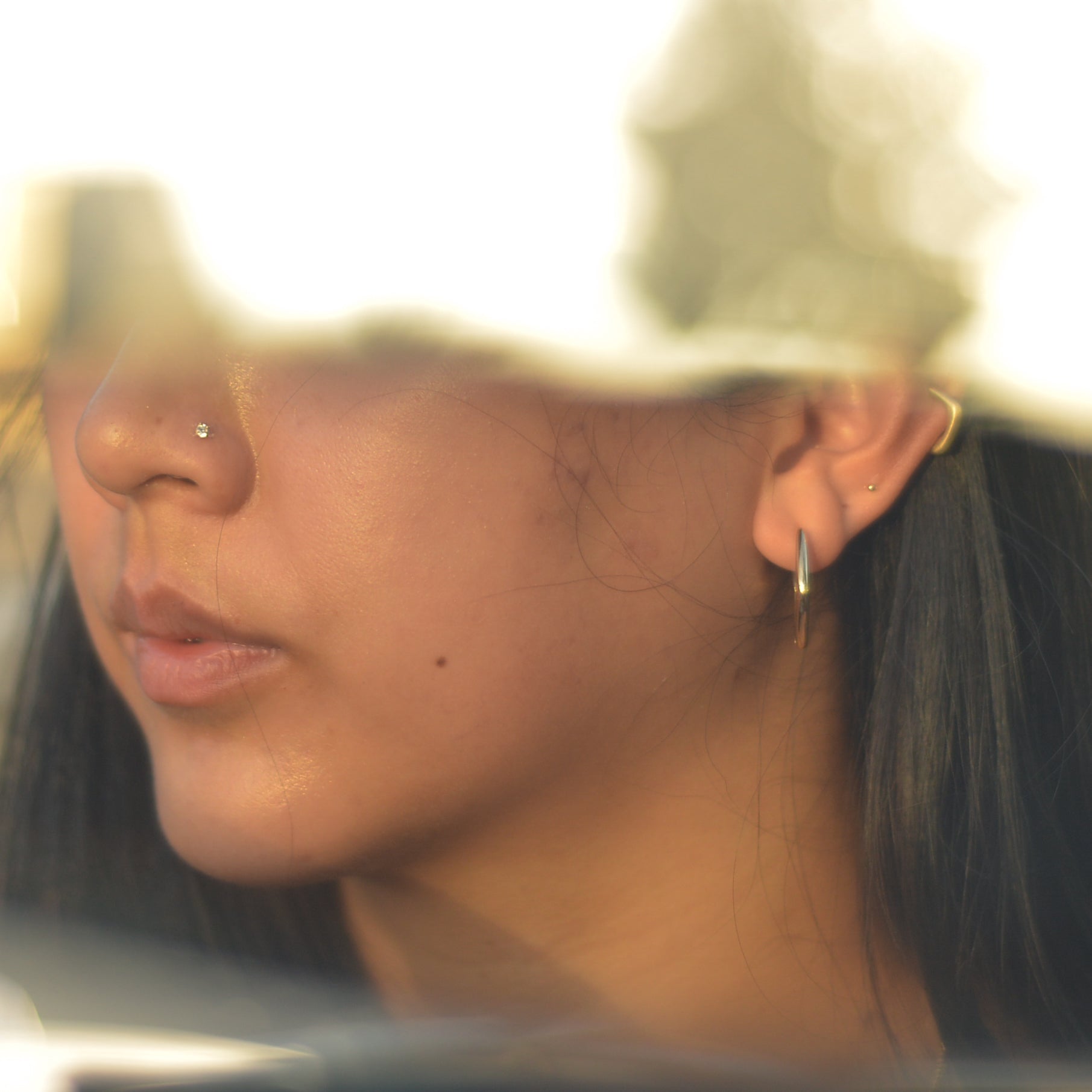 Seko Huggie Hoop Earring, 14k gold