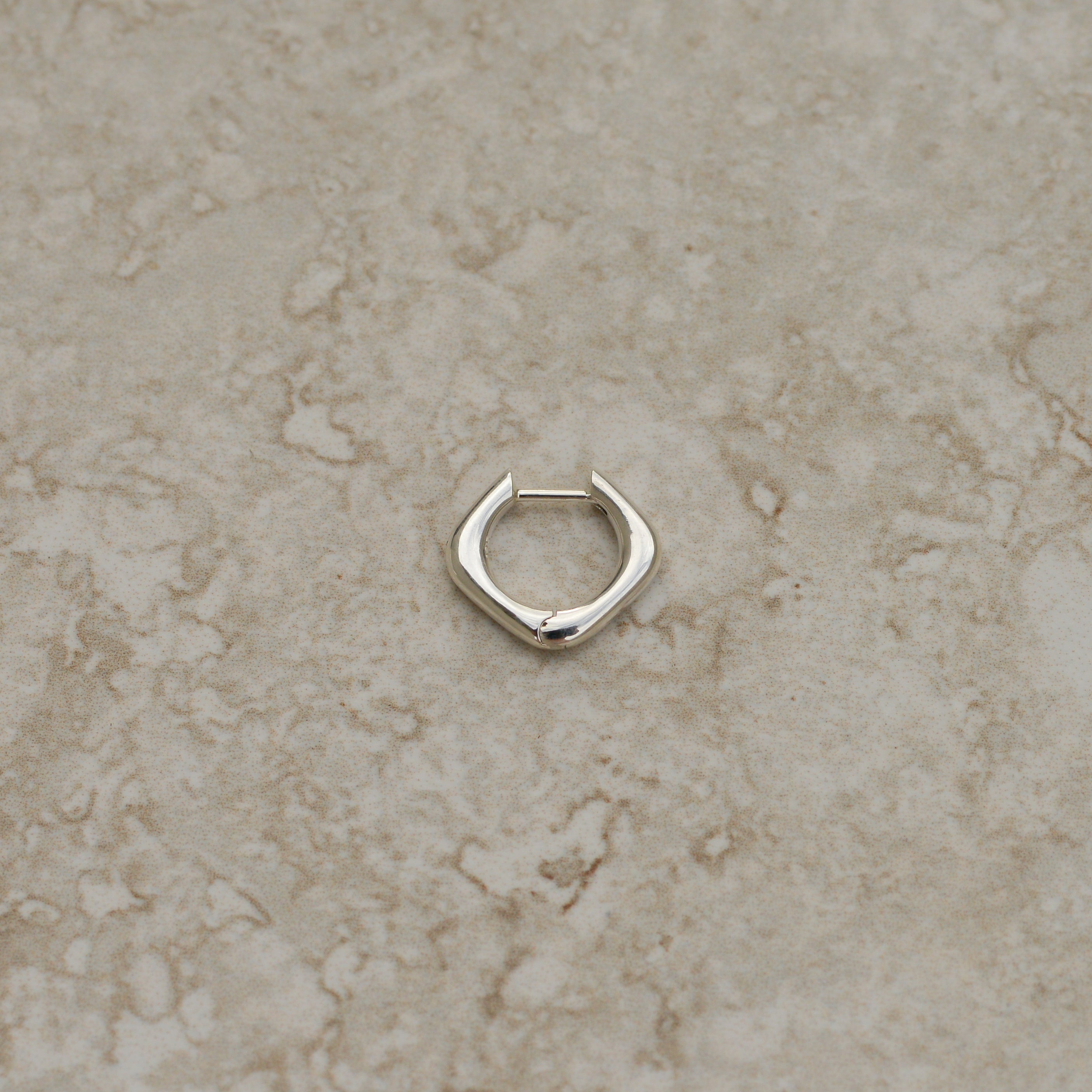 Seko Huggie Hoop Earring, sterling silver