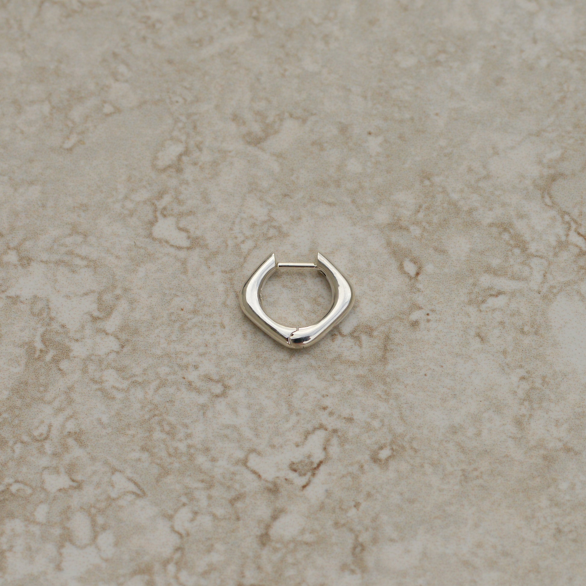 Seko Huggie Hoop Earring, sterling silver