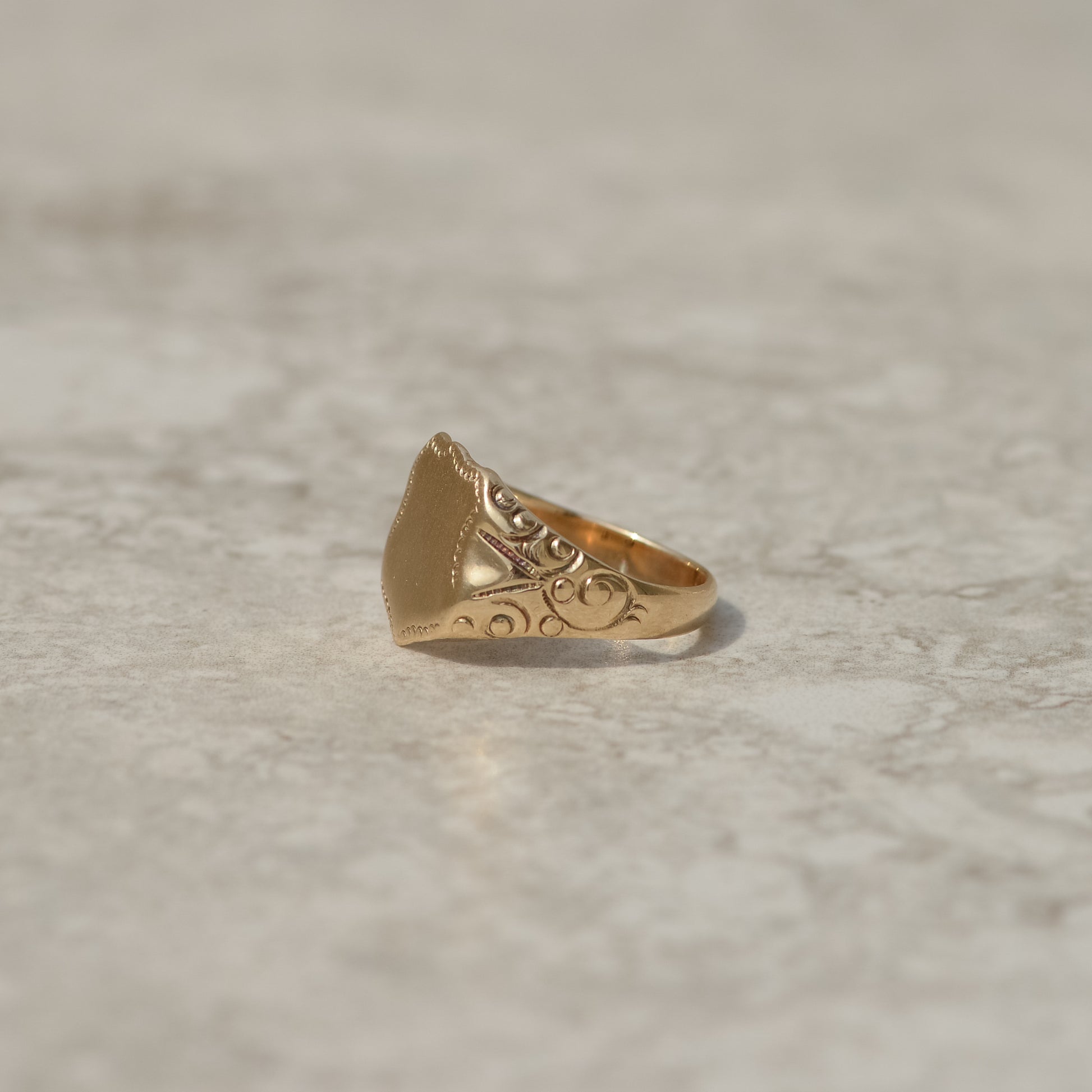 Victorian Shield-shaped Signet Ring