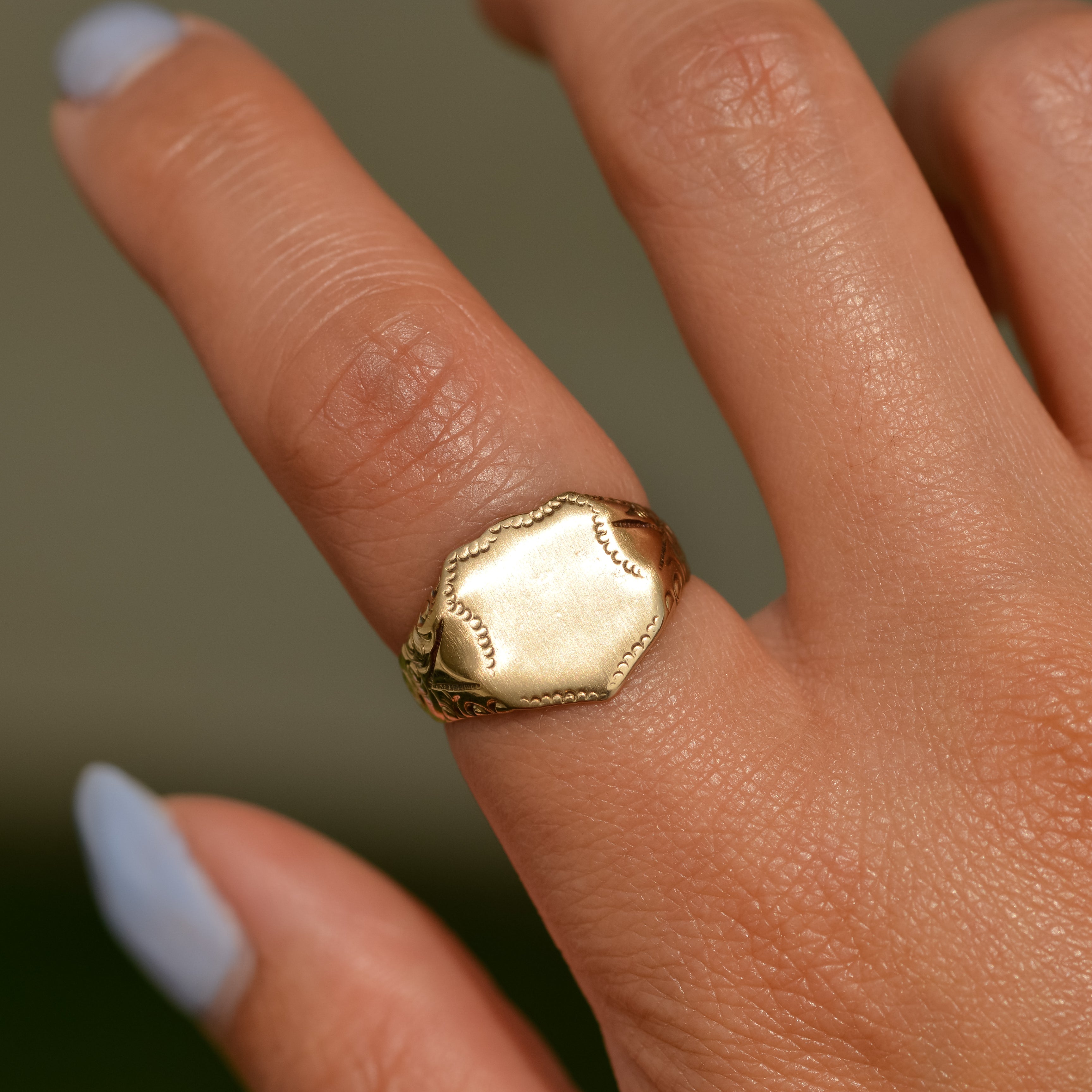 Victorian Shield-shaped Signet Ring