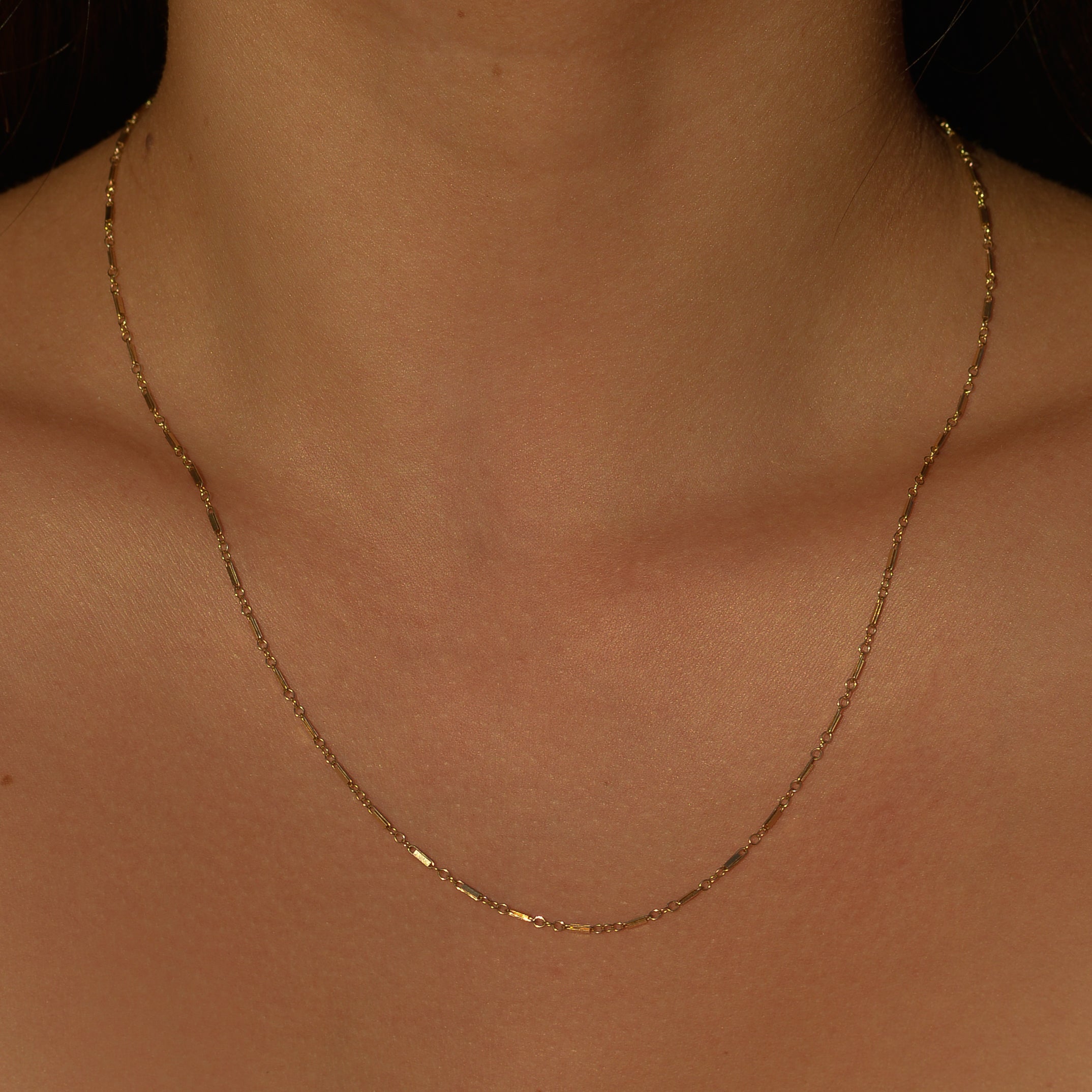 Estate Bar Chain 19" 14k