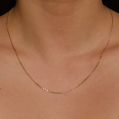 Estate Snail Chain 18.5" 14k