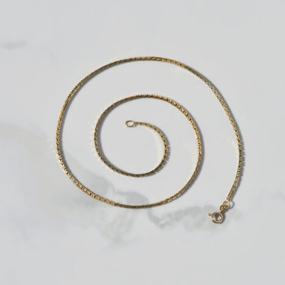 Estate Snail Chain 18" 14k