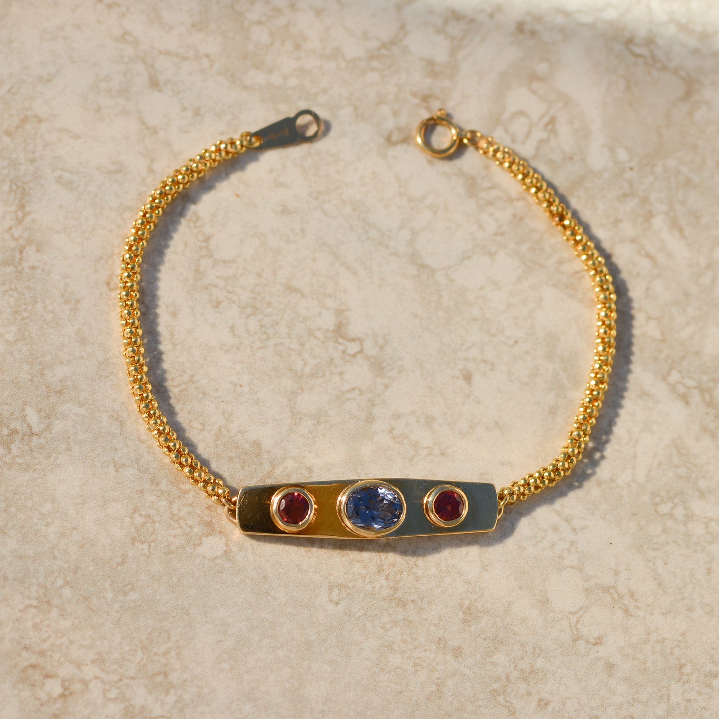 Vintage Pink & Lavender Spinel Bracelet