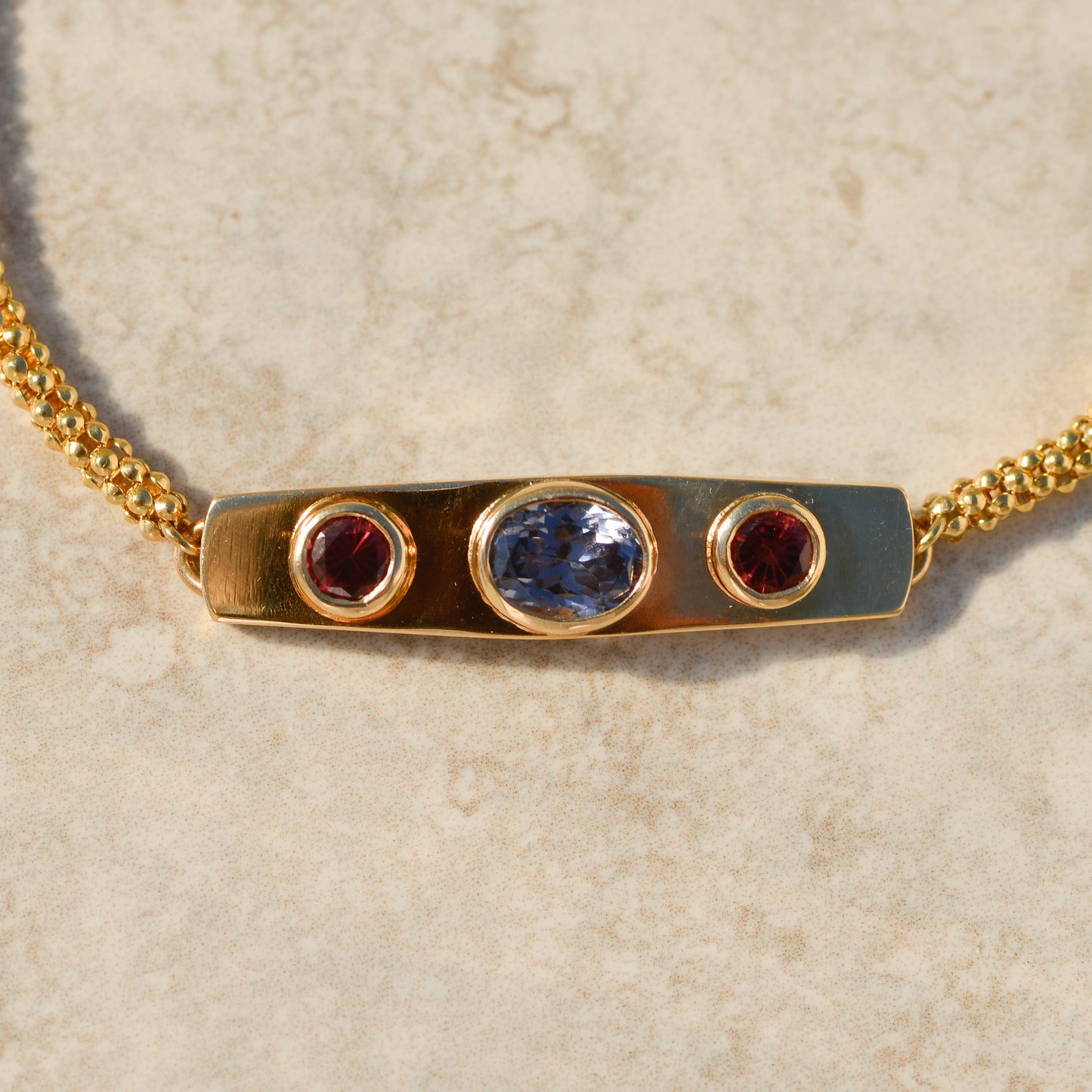 Vintage Pink & Lavender Spinel Bracelet