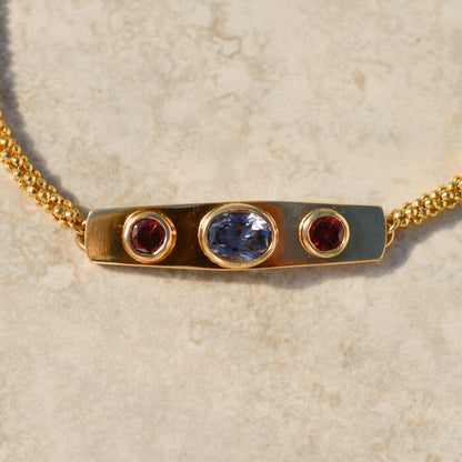 Vintage Pink & Lavender Spinel Bracelet