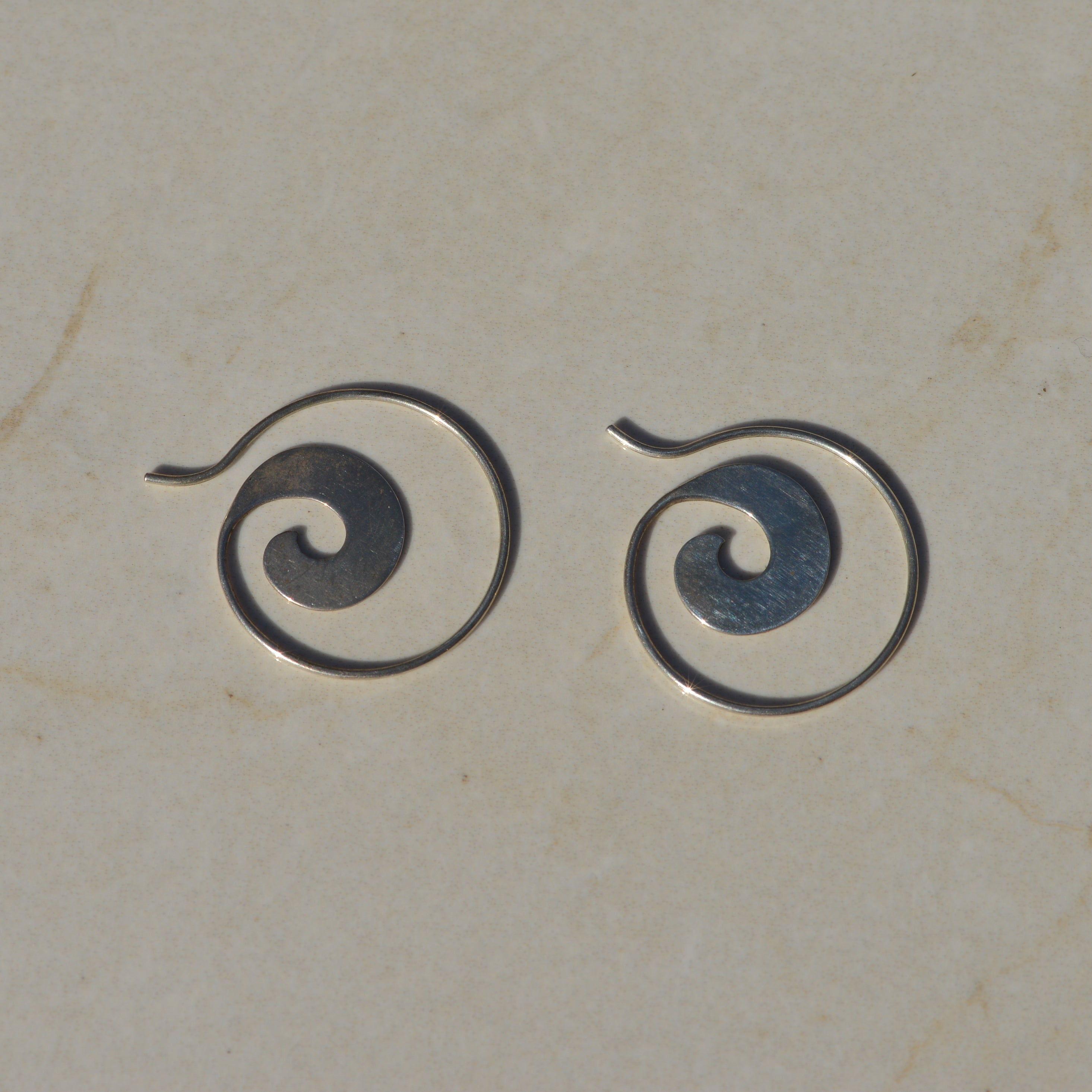 Vintage Sterling Spiral Earrings