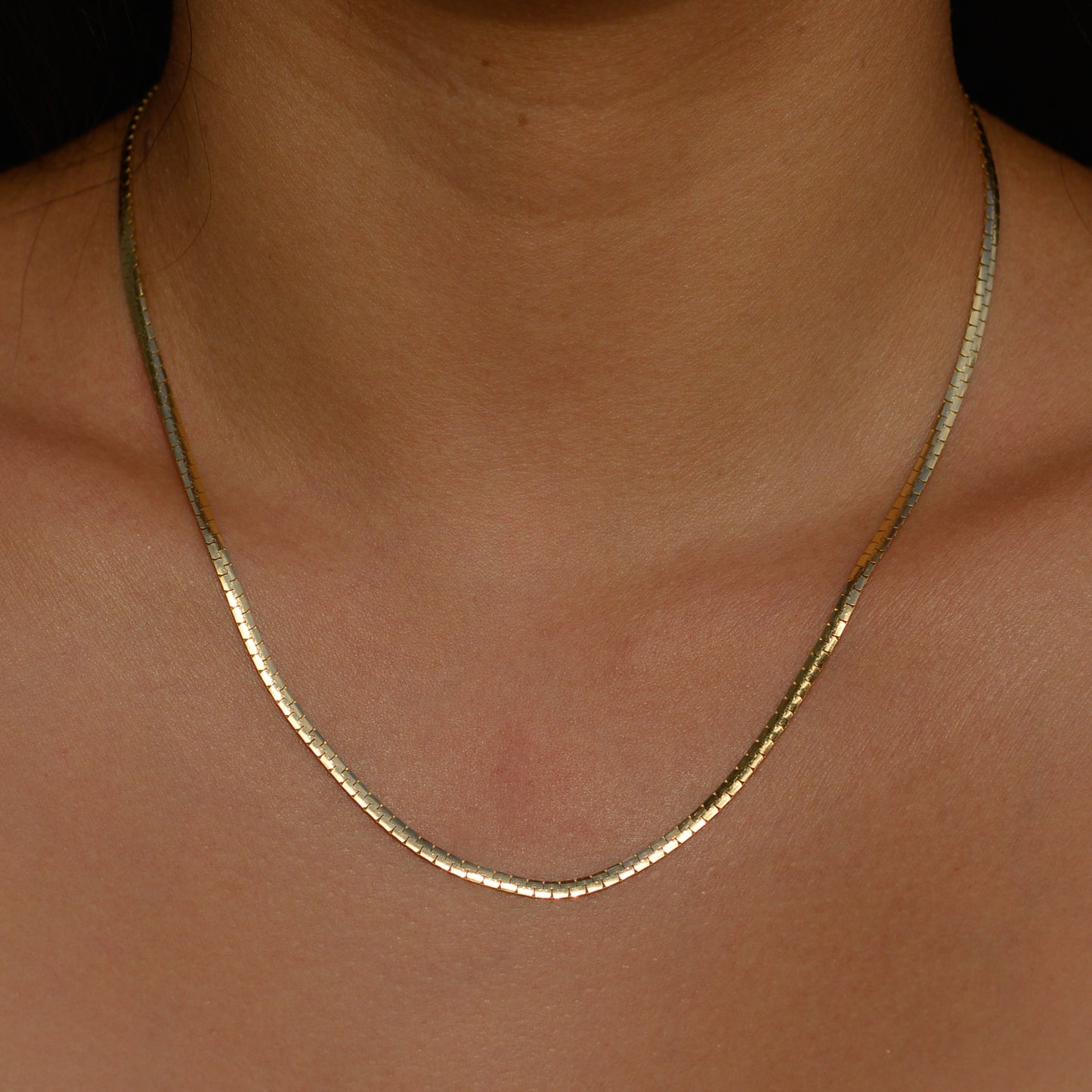 Estate Flat Chain Necklace