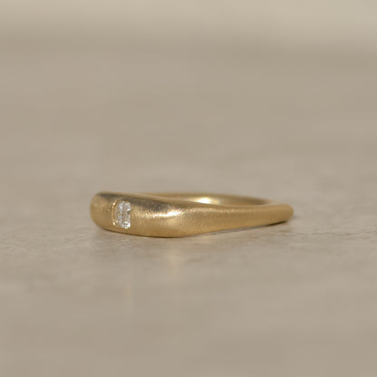 mini Seko Square Ring, old mine cut