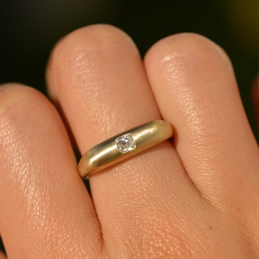 10: Seko Square Ring, old mine cut