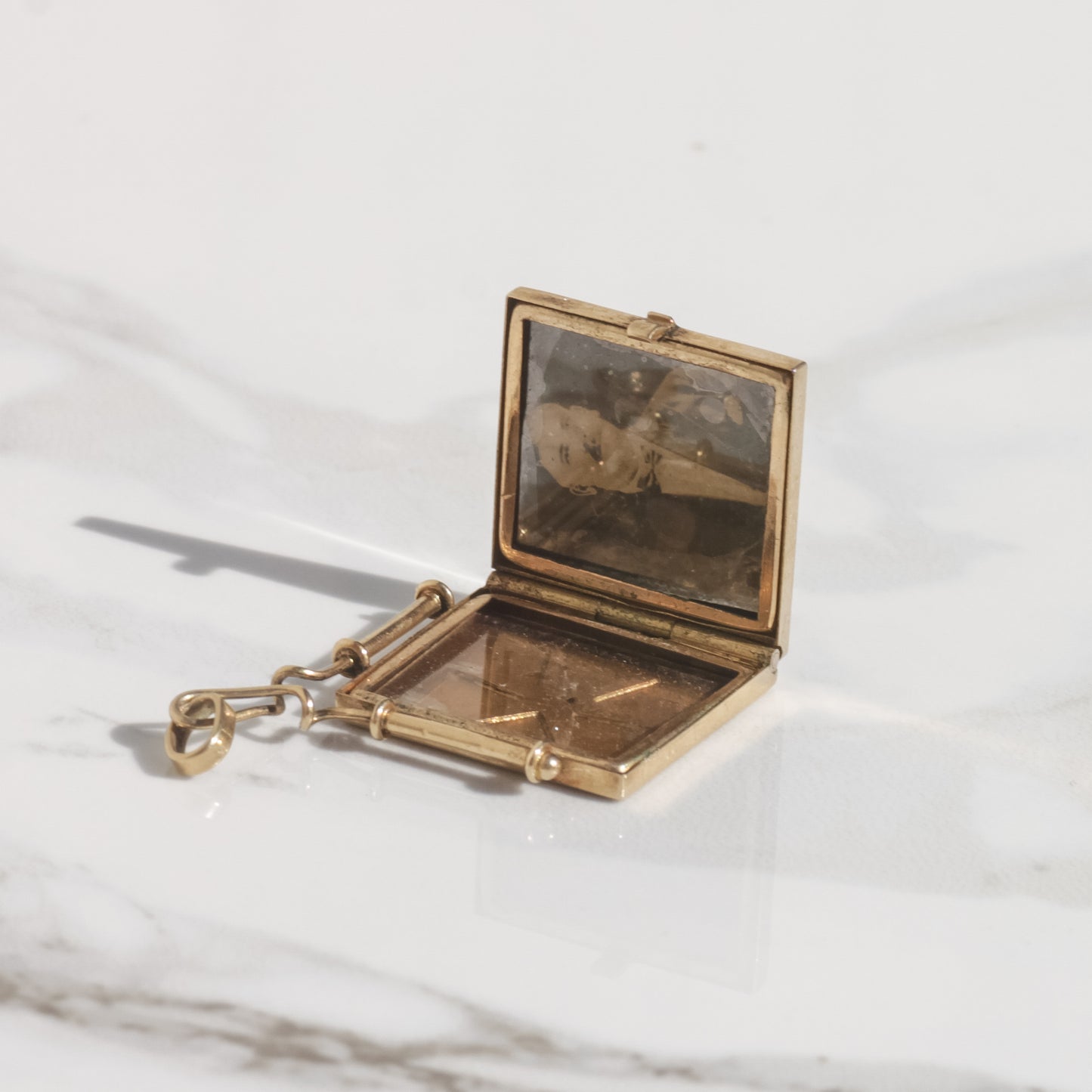 Antique Watch Fob Locket 14k Gold