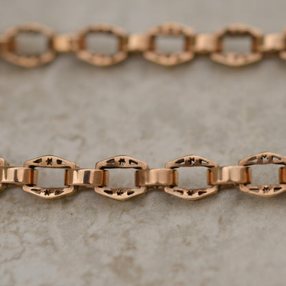 Victorian Star Link Watch Chain