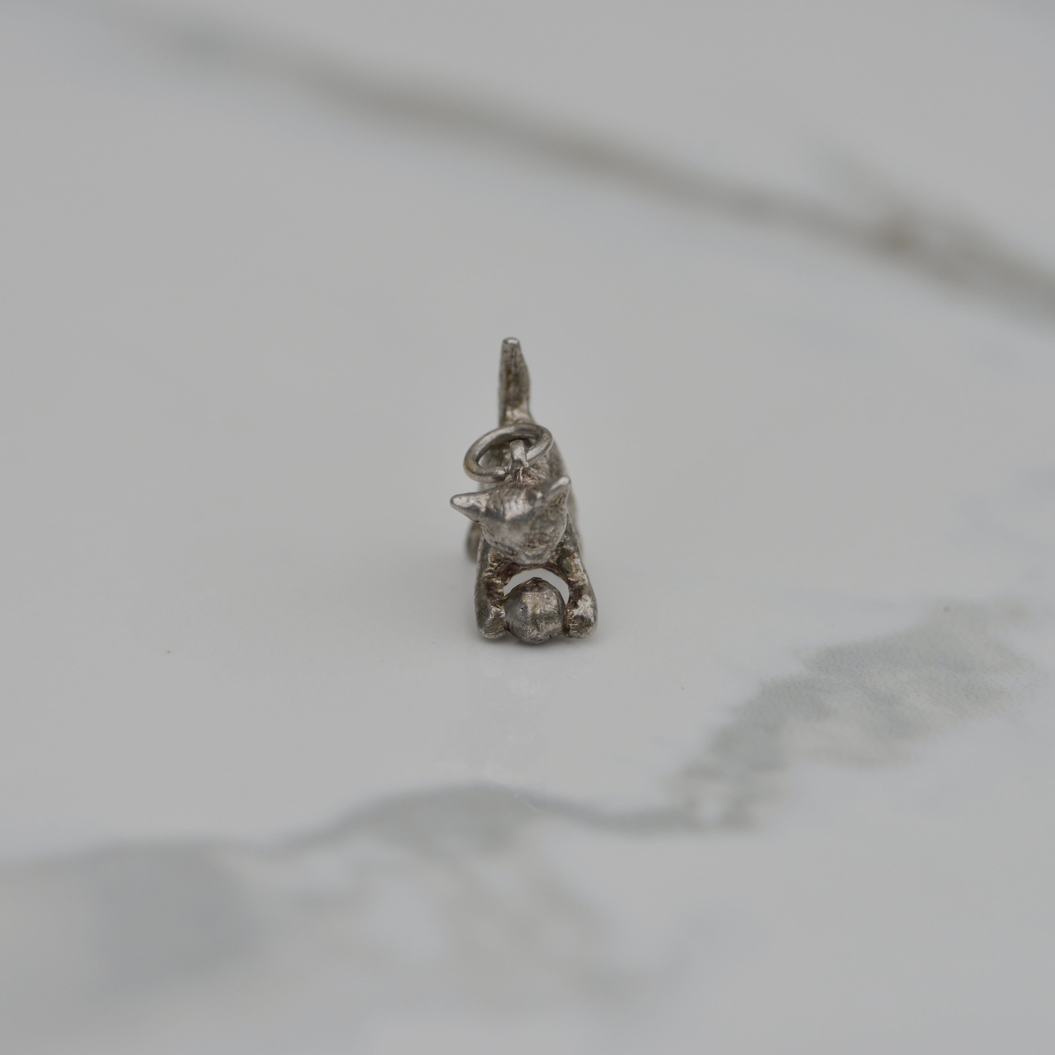 Vintage Sterling Cat Charm