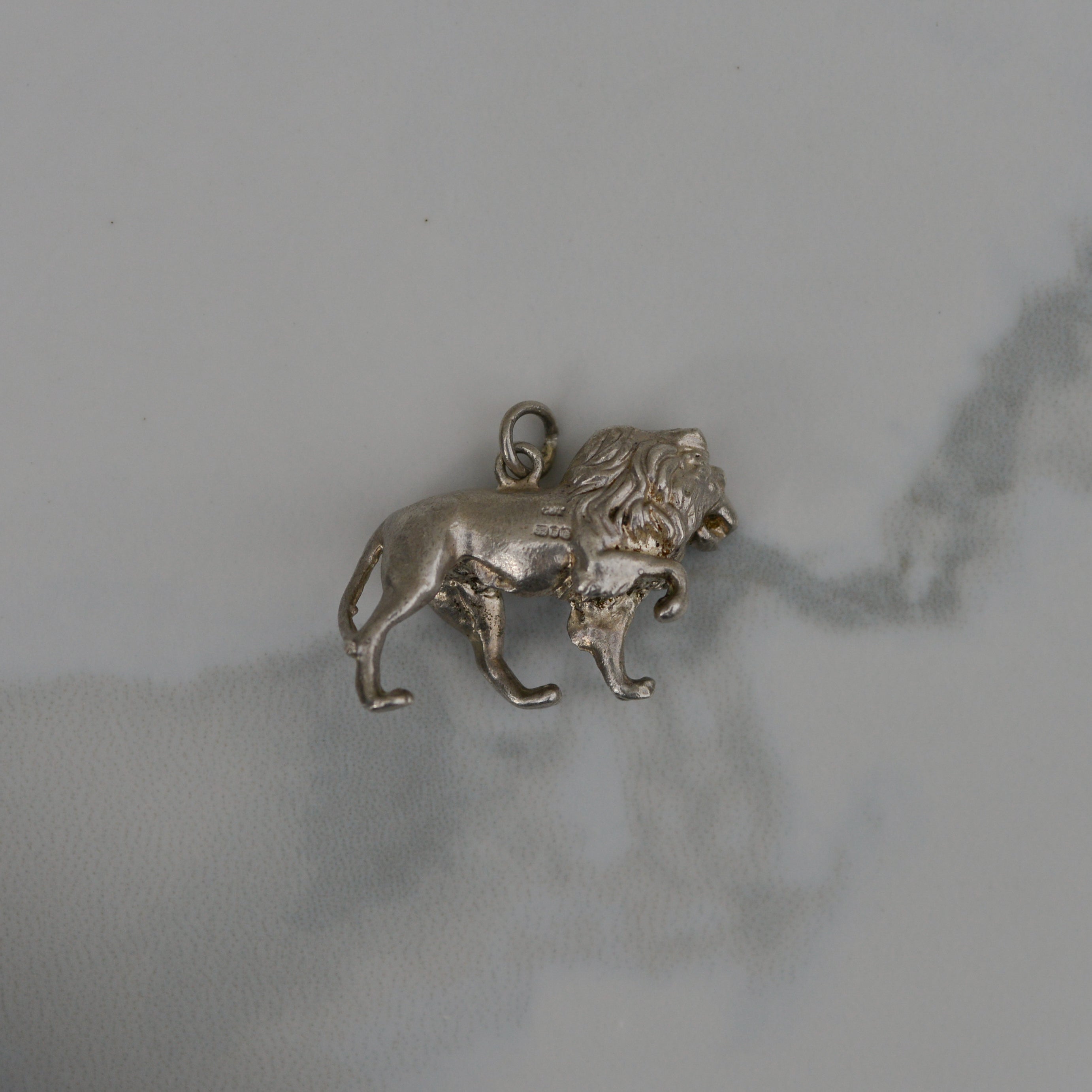 Vintage Sterling Lion Charm
