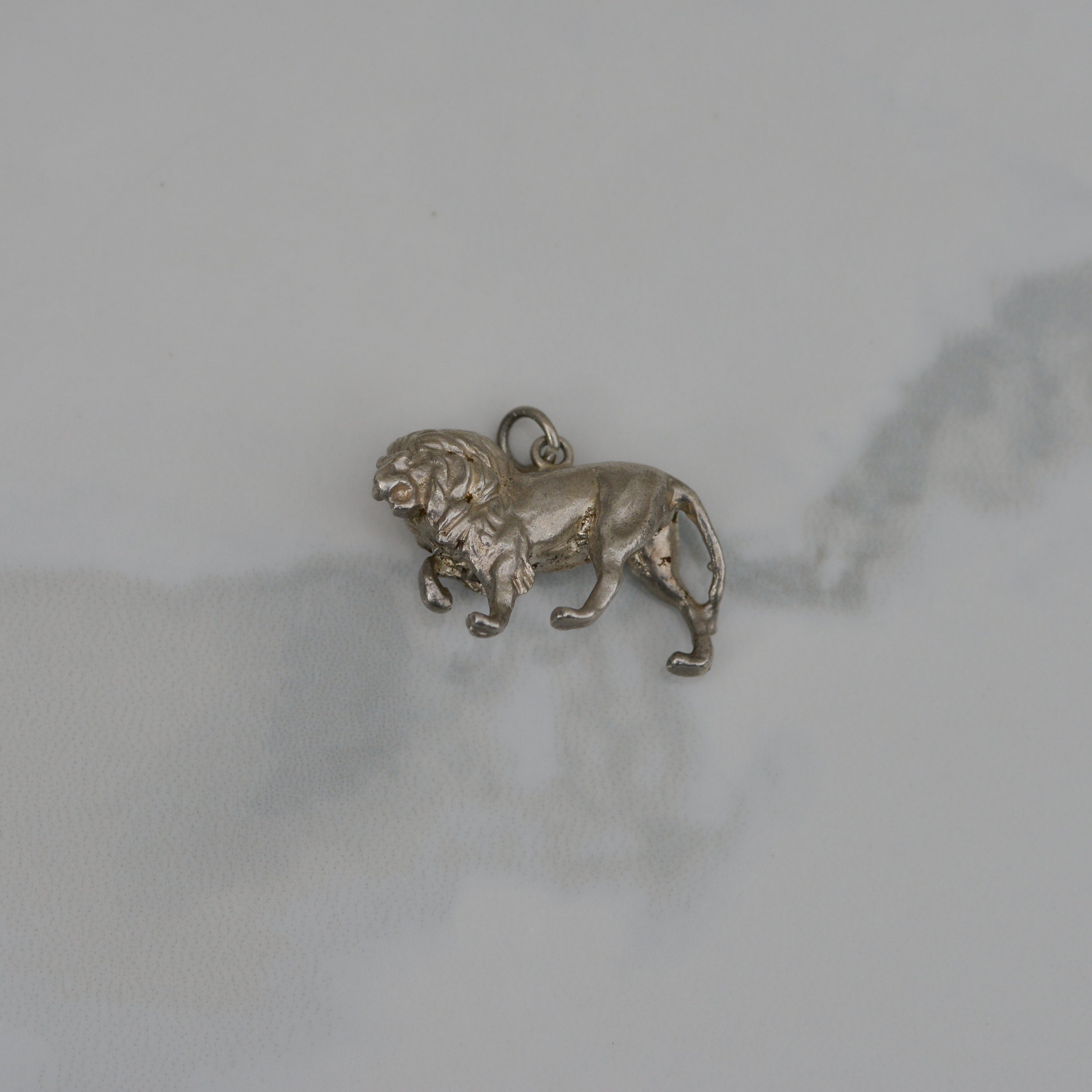 Vintage Sterling Lion Charm