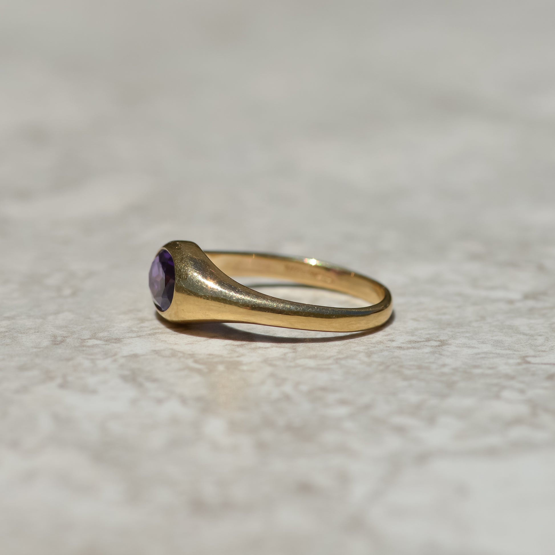 Vintage Tiffany & Co Amethyst Signet Ring