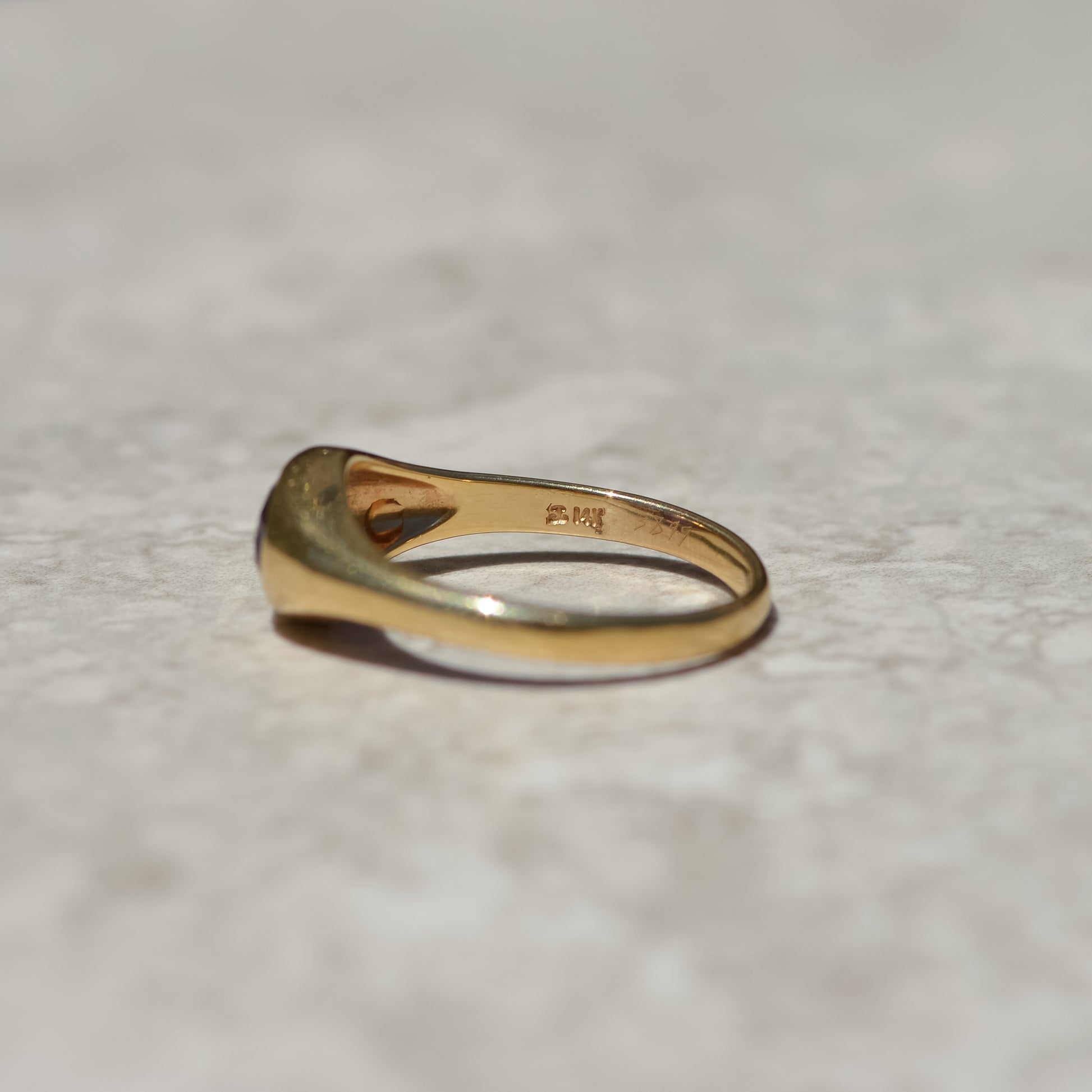Vintage Tiffany & Co Amethyst Signet Ring