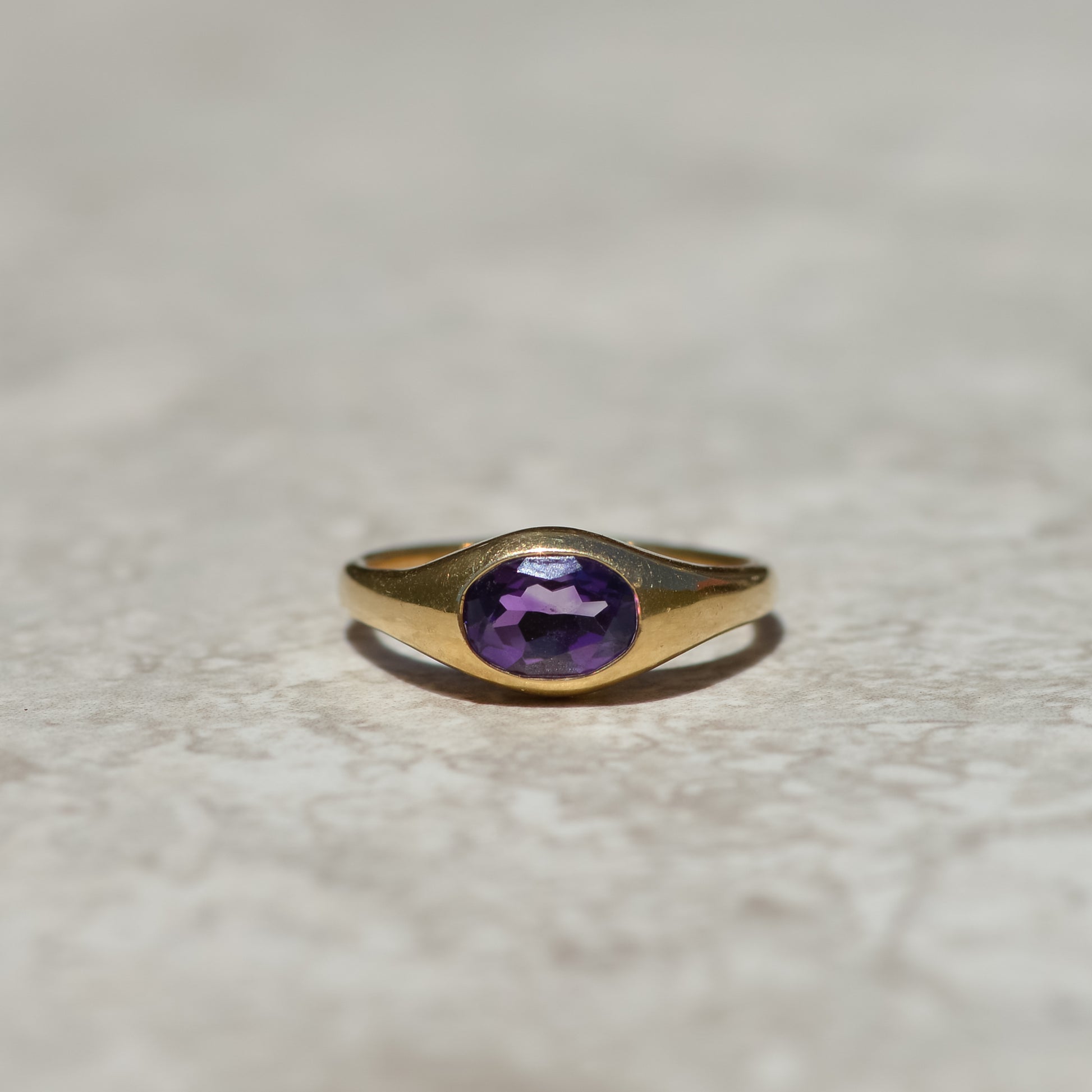 Vintage Tiffany & Co Amethyst Signet Ring