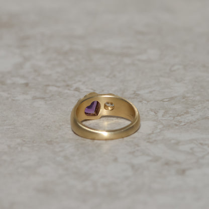 Toi et Moi, amethyst and diamond