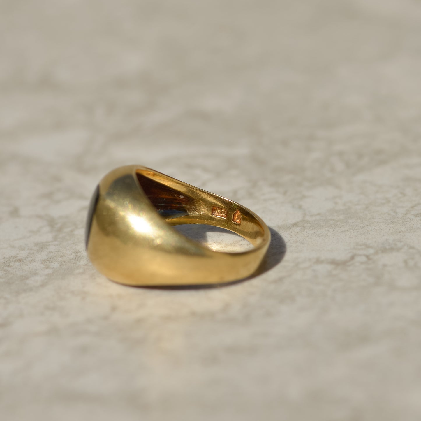 Vintage Buff-top Tourmaline Dome Ring