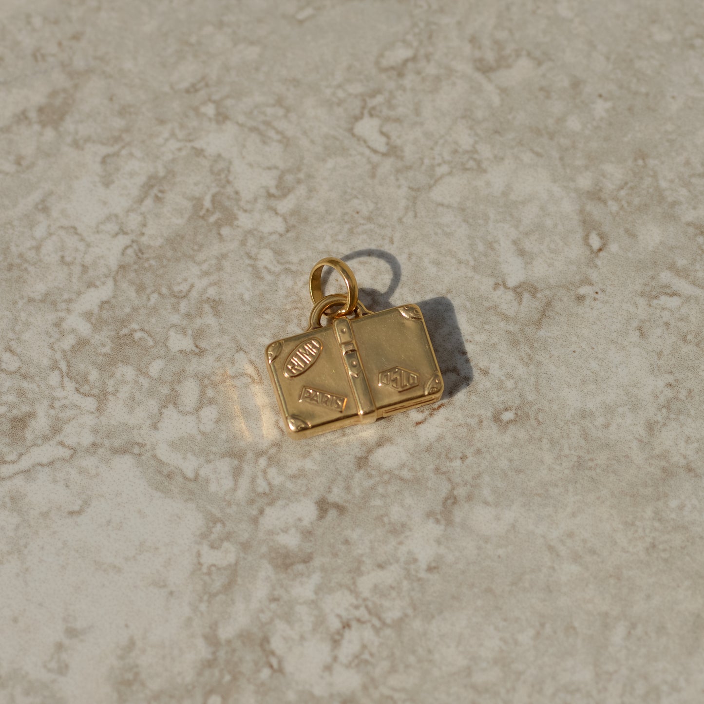 Vintage Suitcase Charm