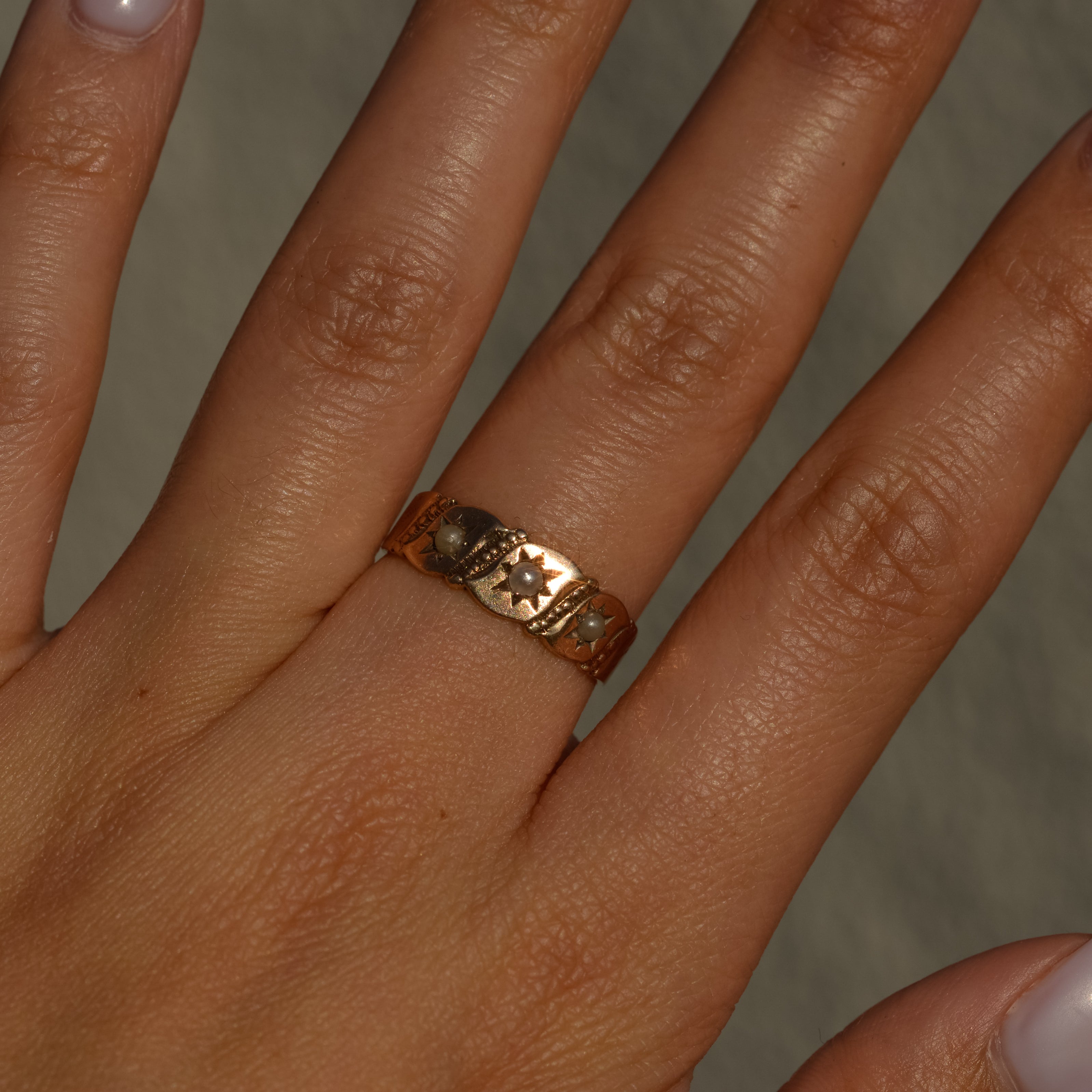 Antique Seed Pearl Band