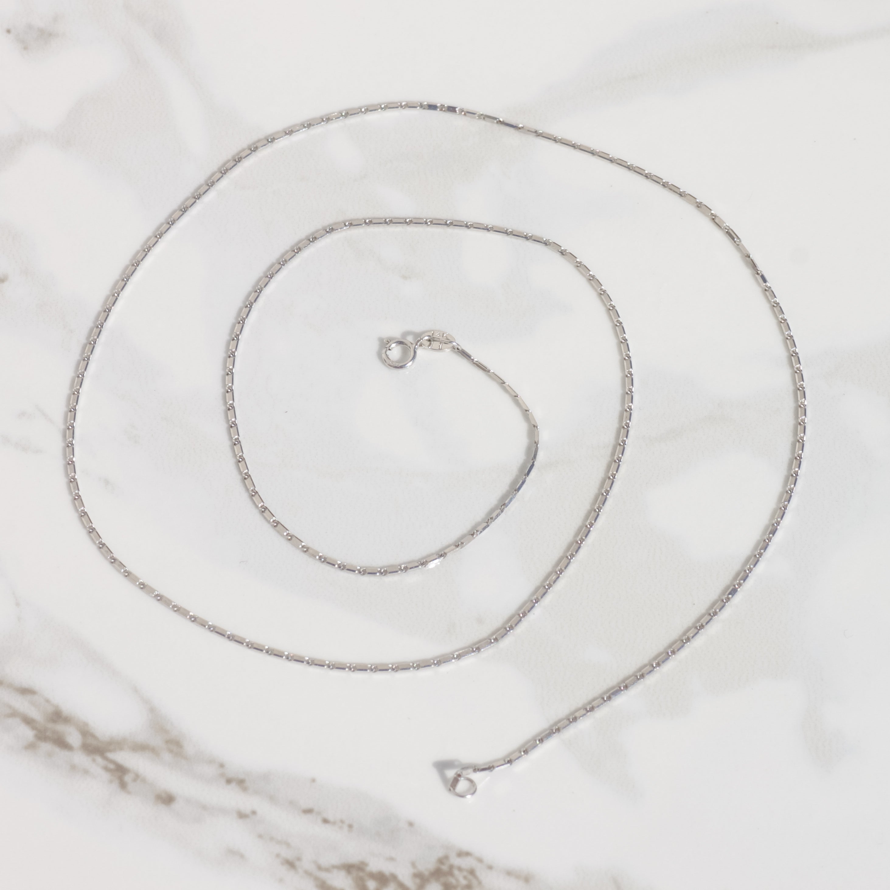 Bar Chain Necklace 21"