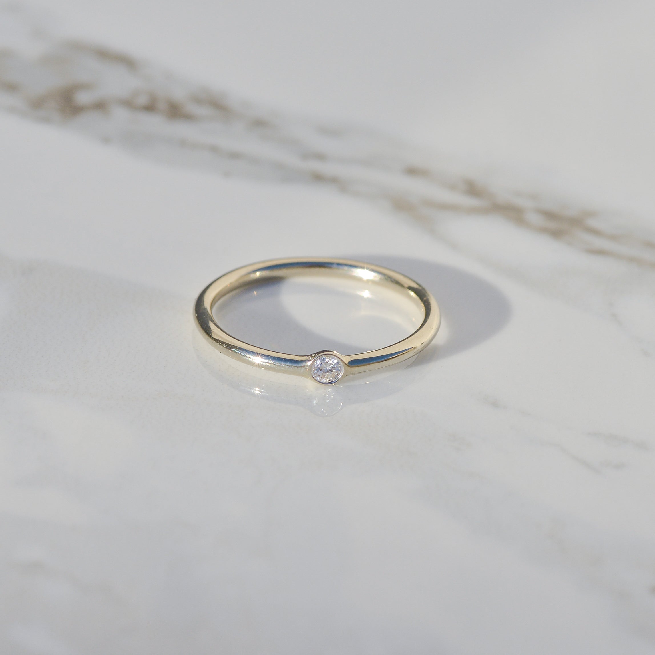 Estate Bezel-set Diamond Band