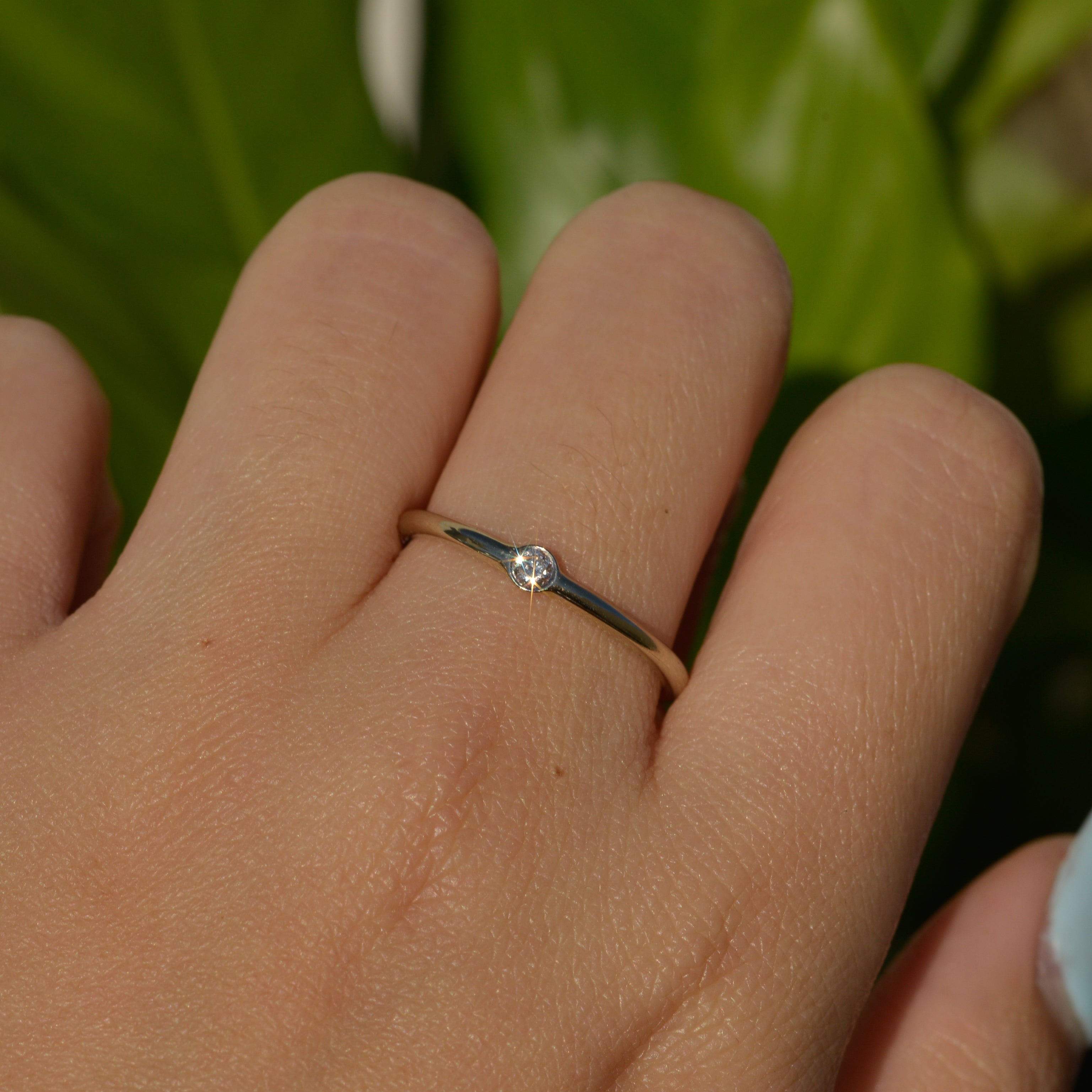 Estate Bezel-set Diamond Band