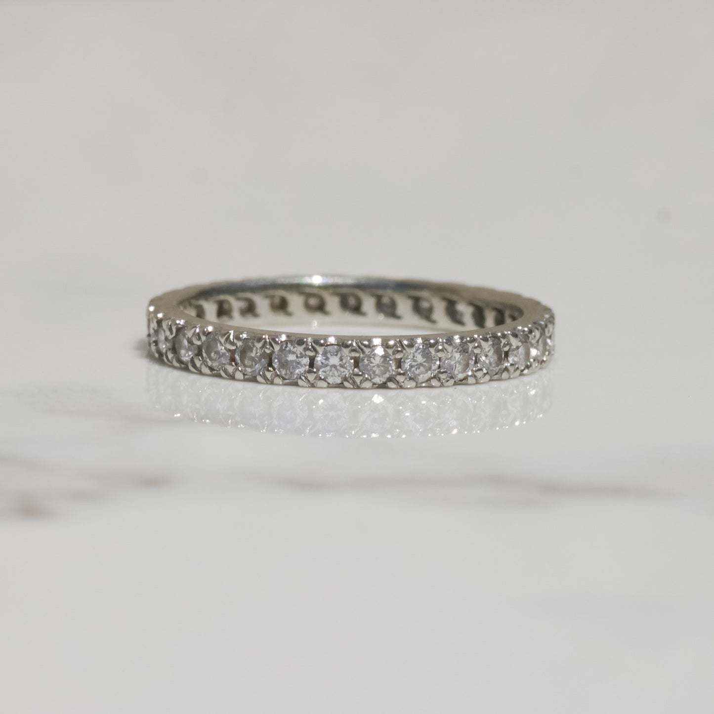 Estate Diamond Eternity Band Sz 6 14k