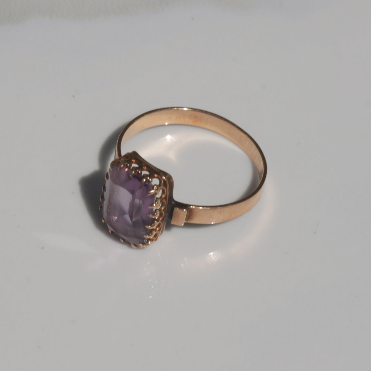 Antique Amethyst Ring 10k Gold Sz 7