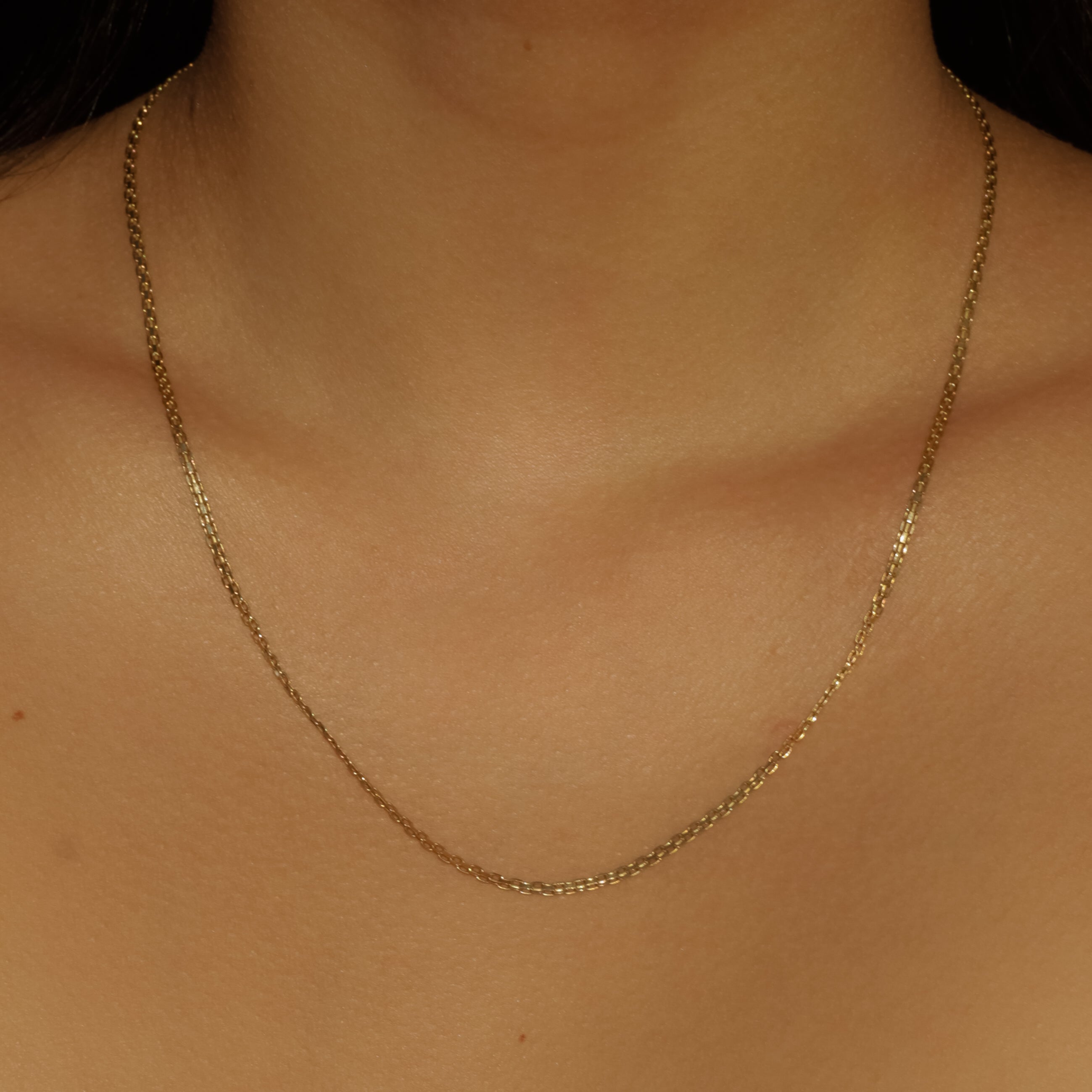 Vintage Bismark Chain Necklace 20" 14k Gold