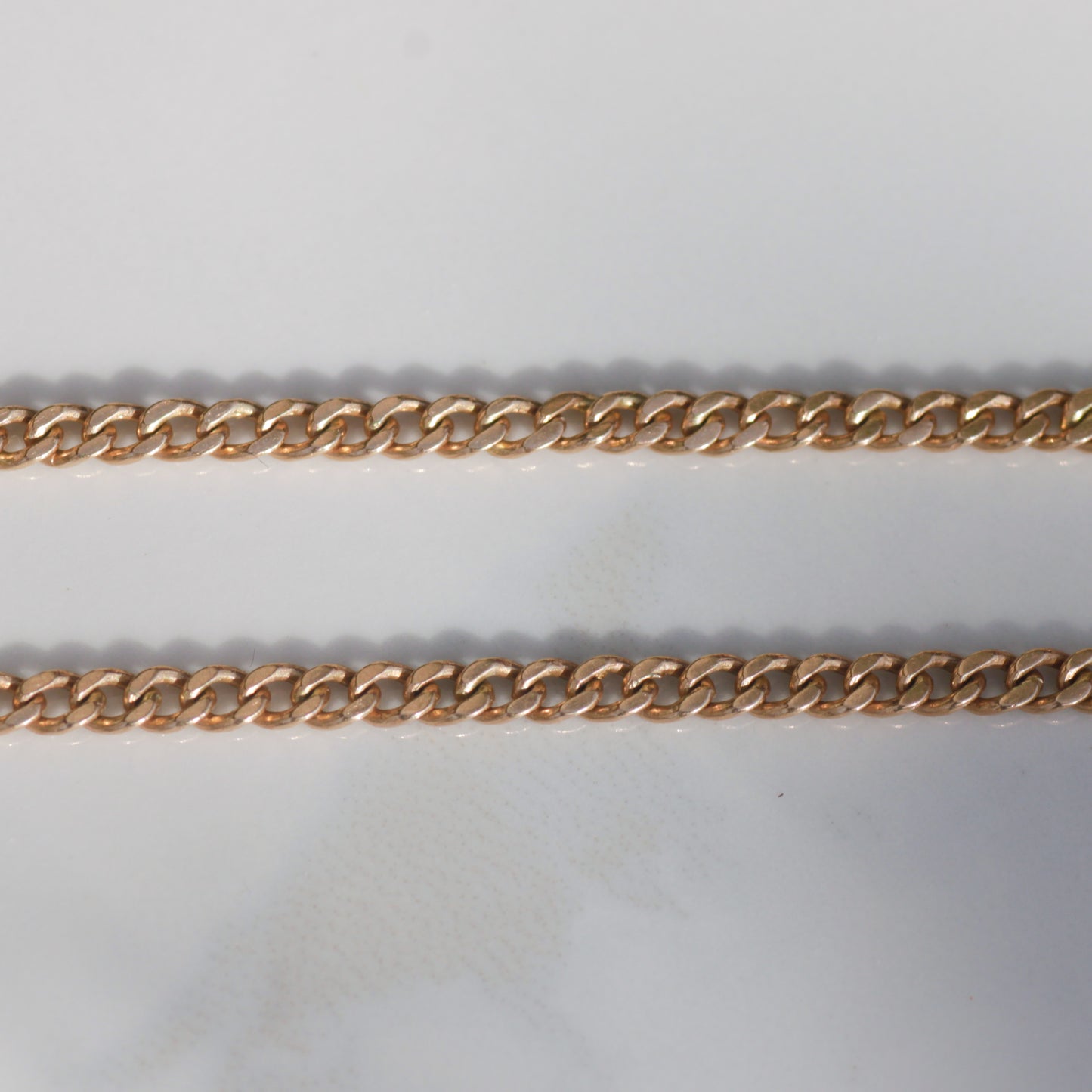 Antique Watch Curb Chain 15" 14k Gold