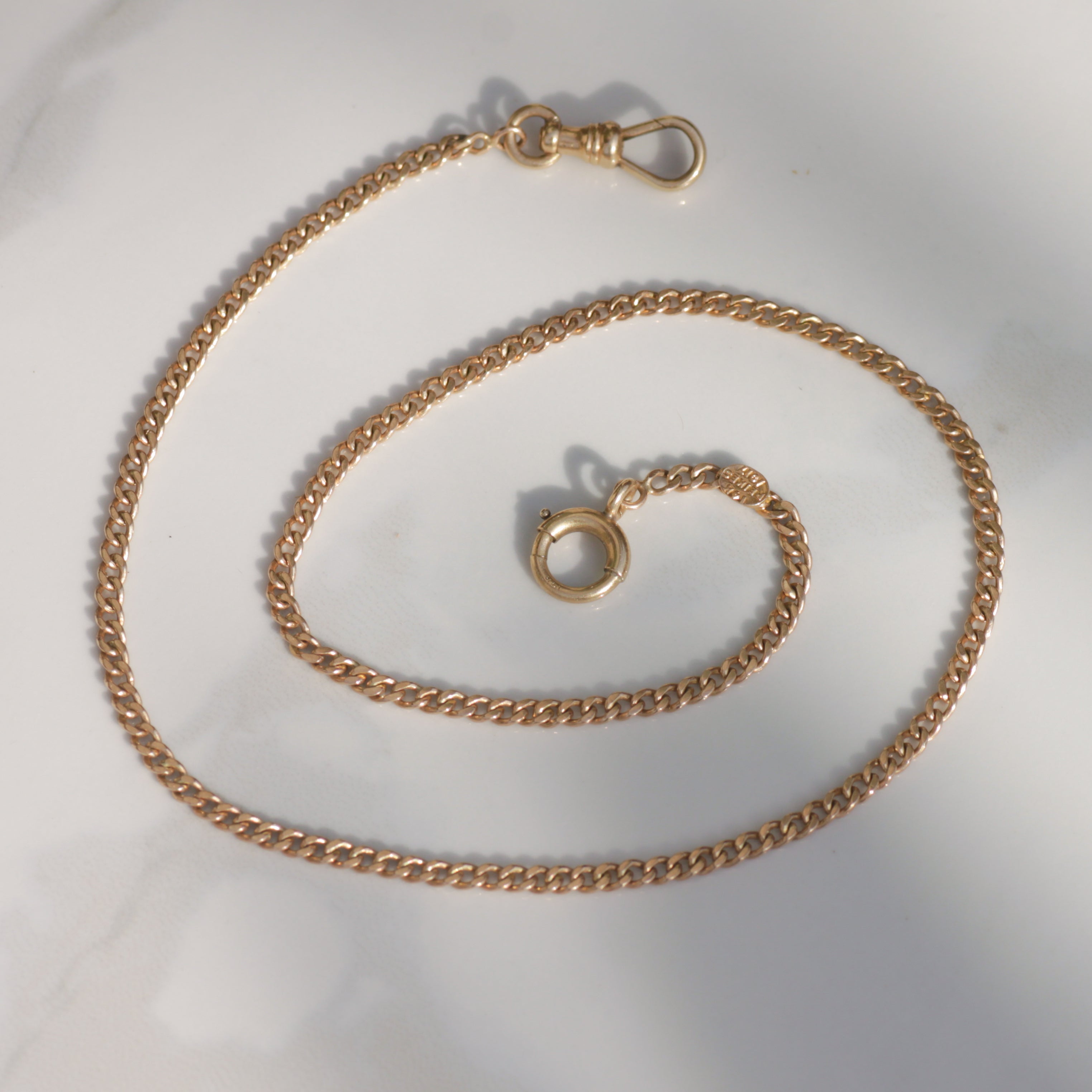 Antique Watch Curb Chain 15"